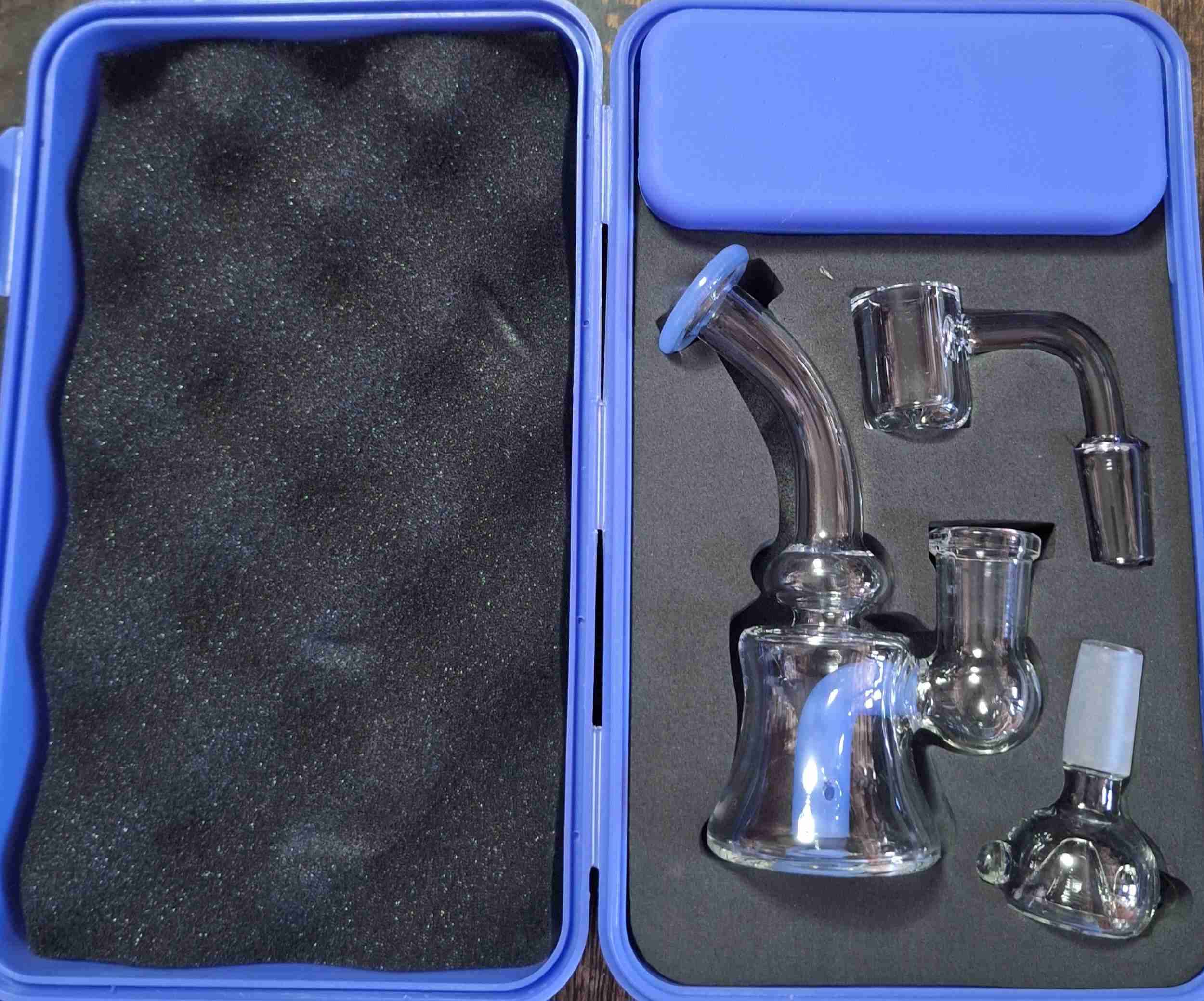 Pipa de vidrio con accesorios - miniatura 1