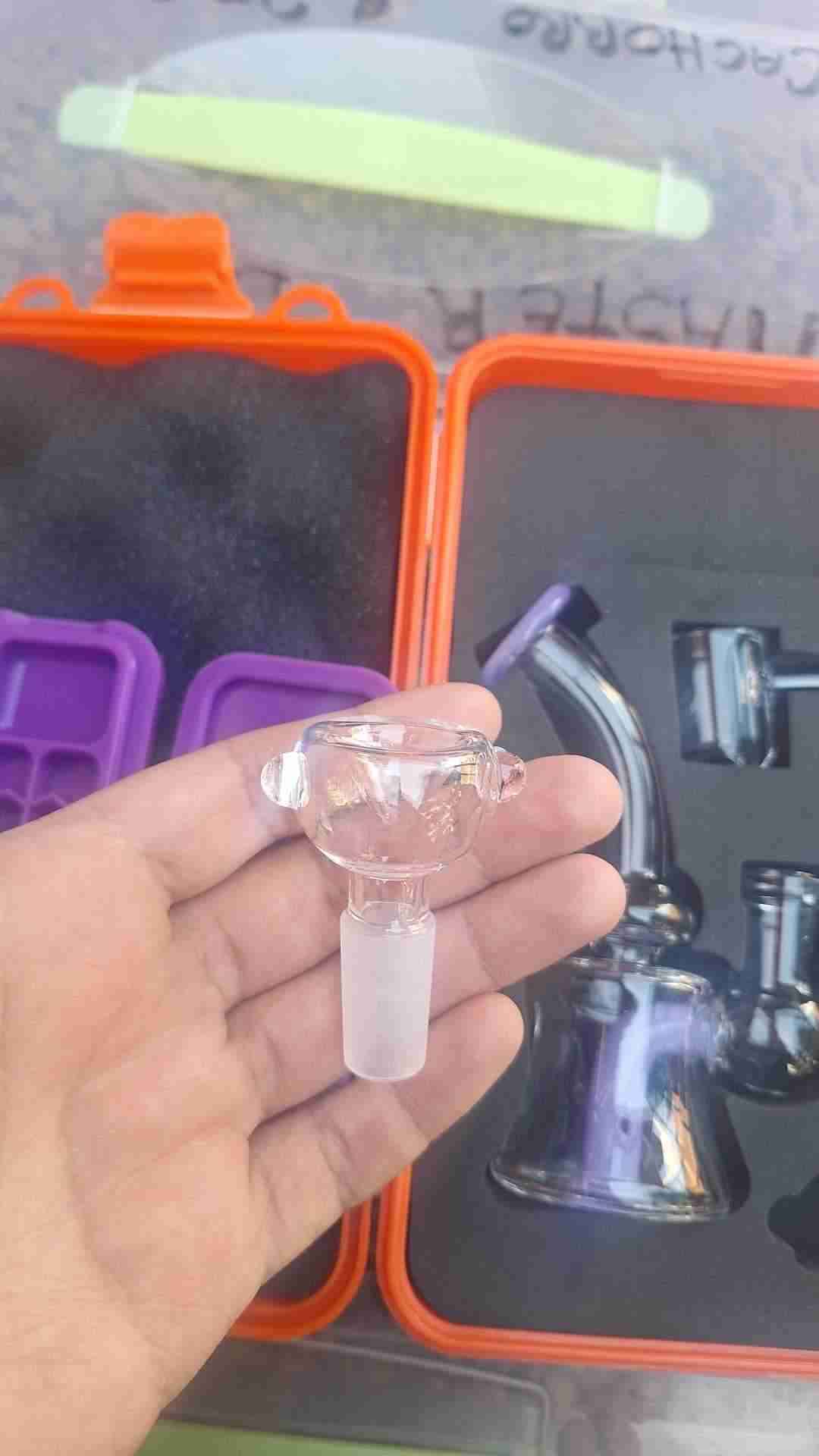 Pipa de vidrio con accesorios - miniatura 3