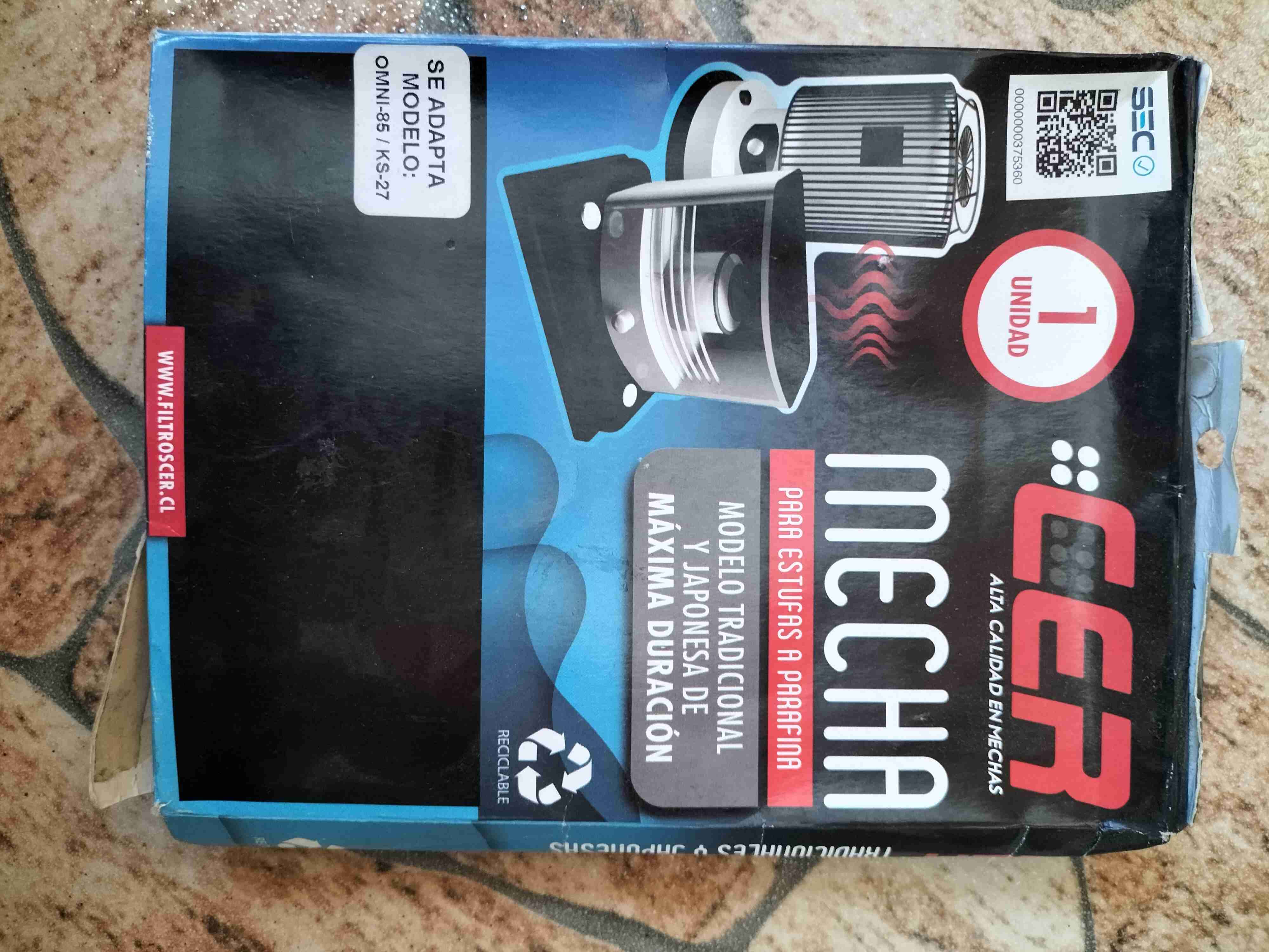 Mecha para estufas a parafina CER