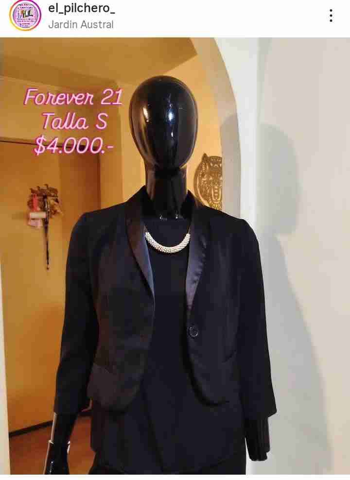 Blazer negro Forever 21