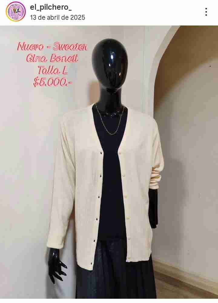 Sweater crema Gina Benotti
