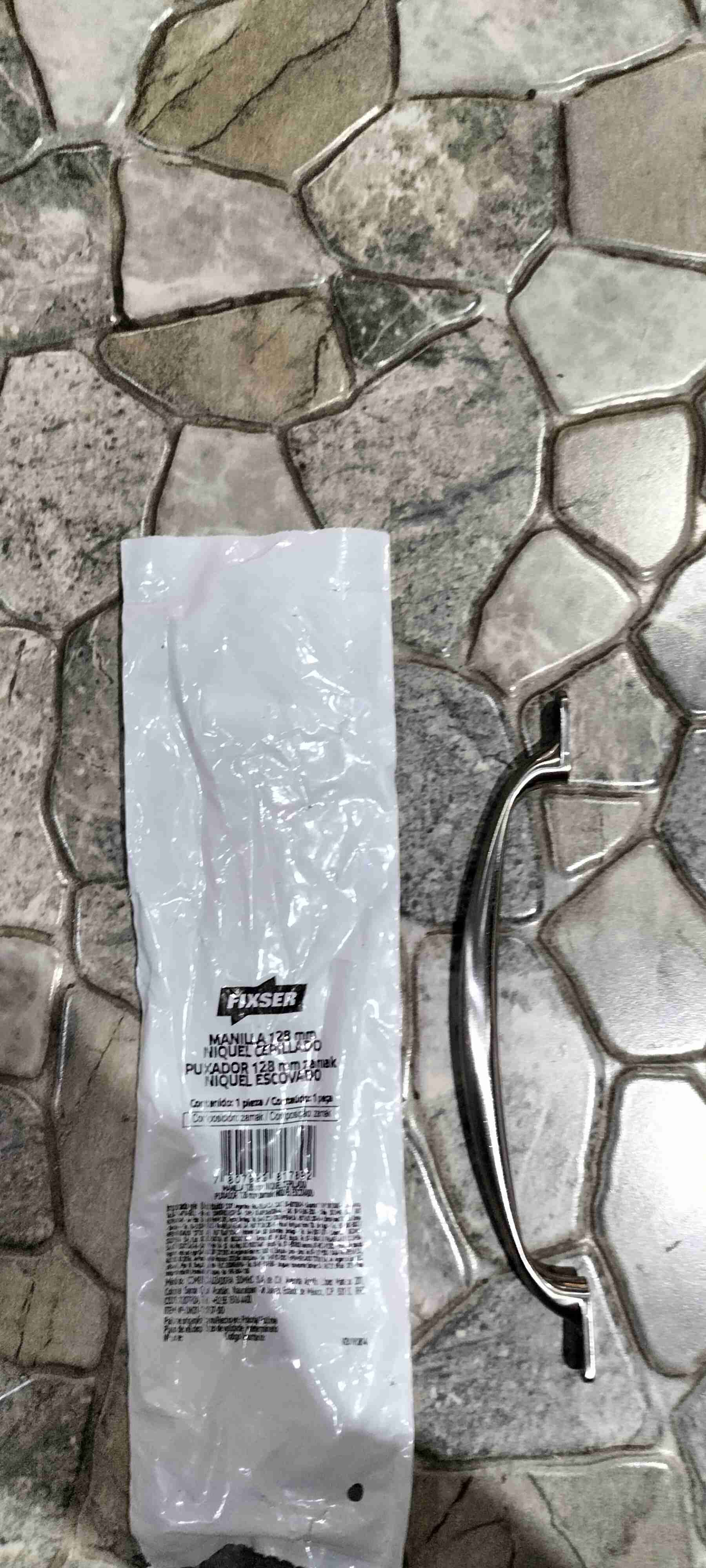 Manilla niquelada Fixser 128 mm - miniatura 1