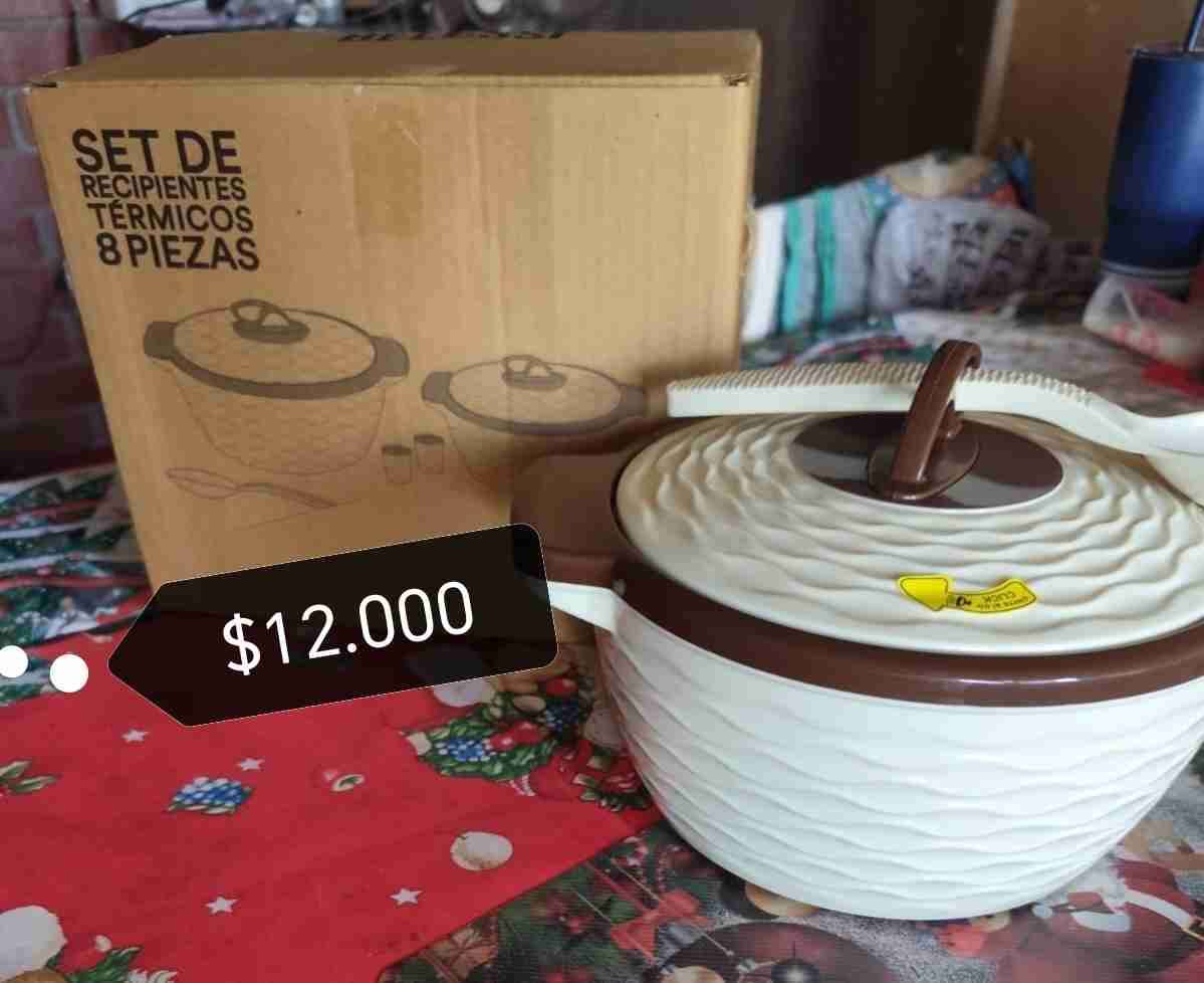 Set de recipientes térmicos 8 piezas