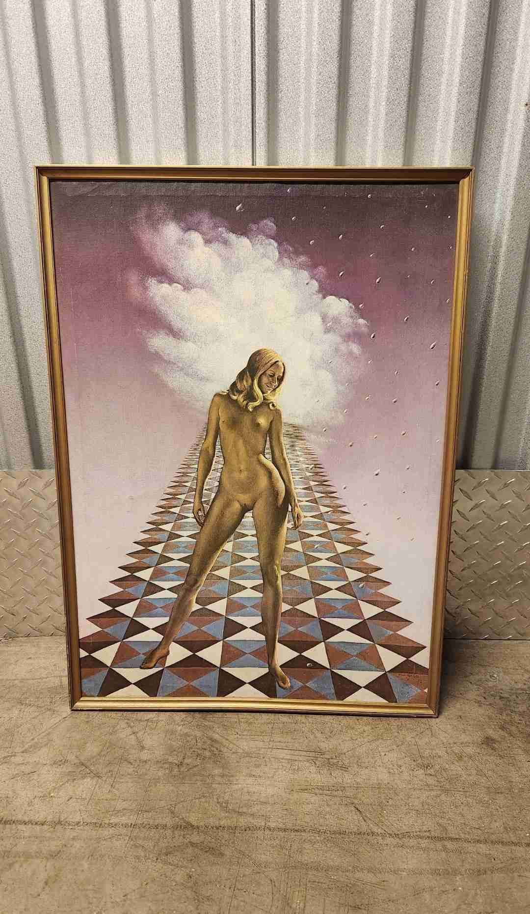 Cuadro de arte surrealista enmarcado - miniatura 3