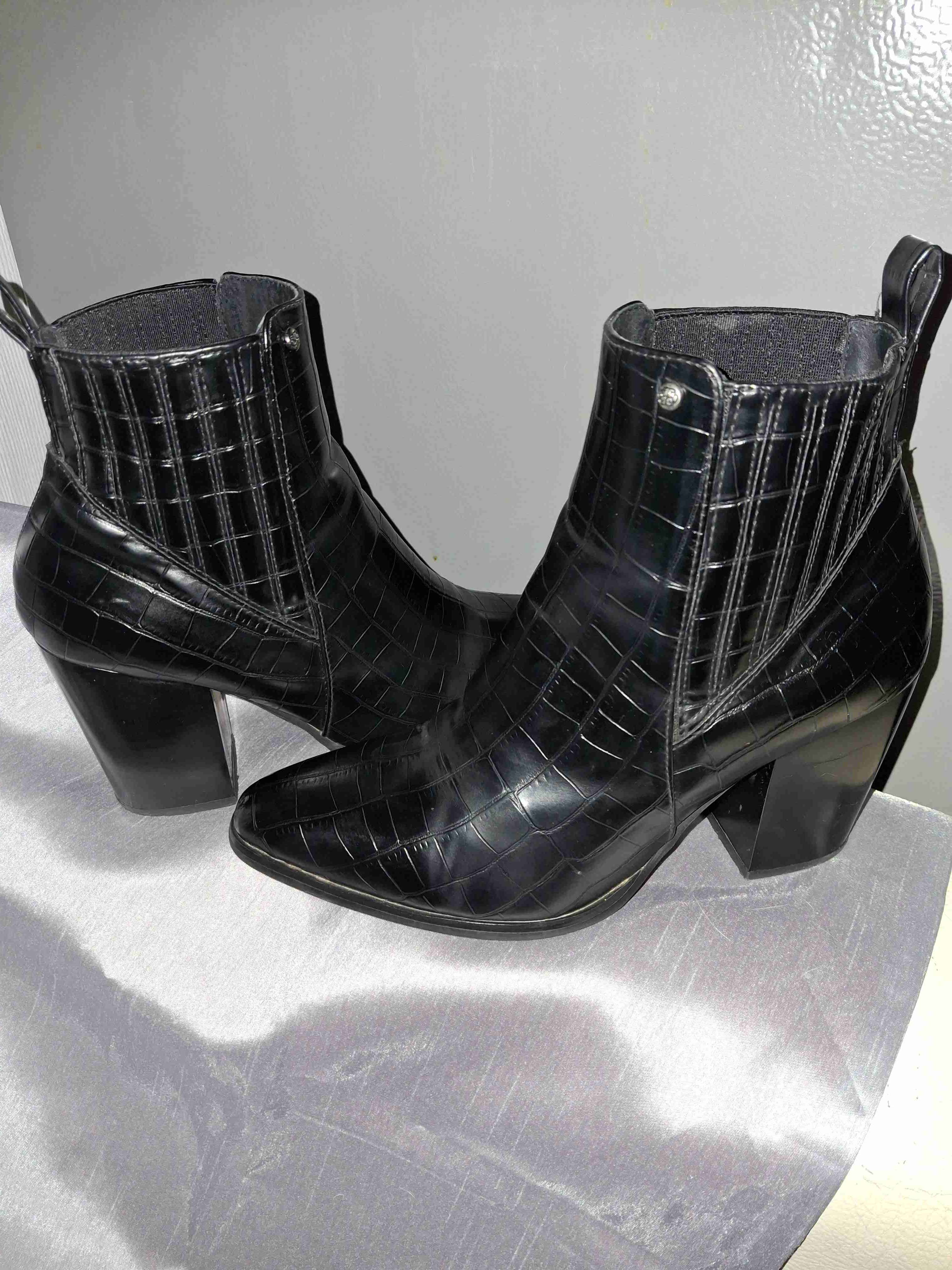 Botines negros de cuero - 2