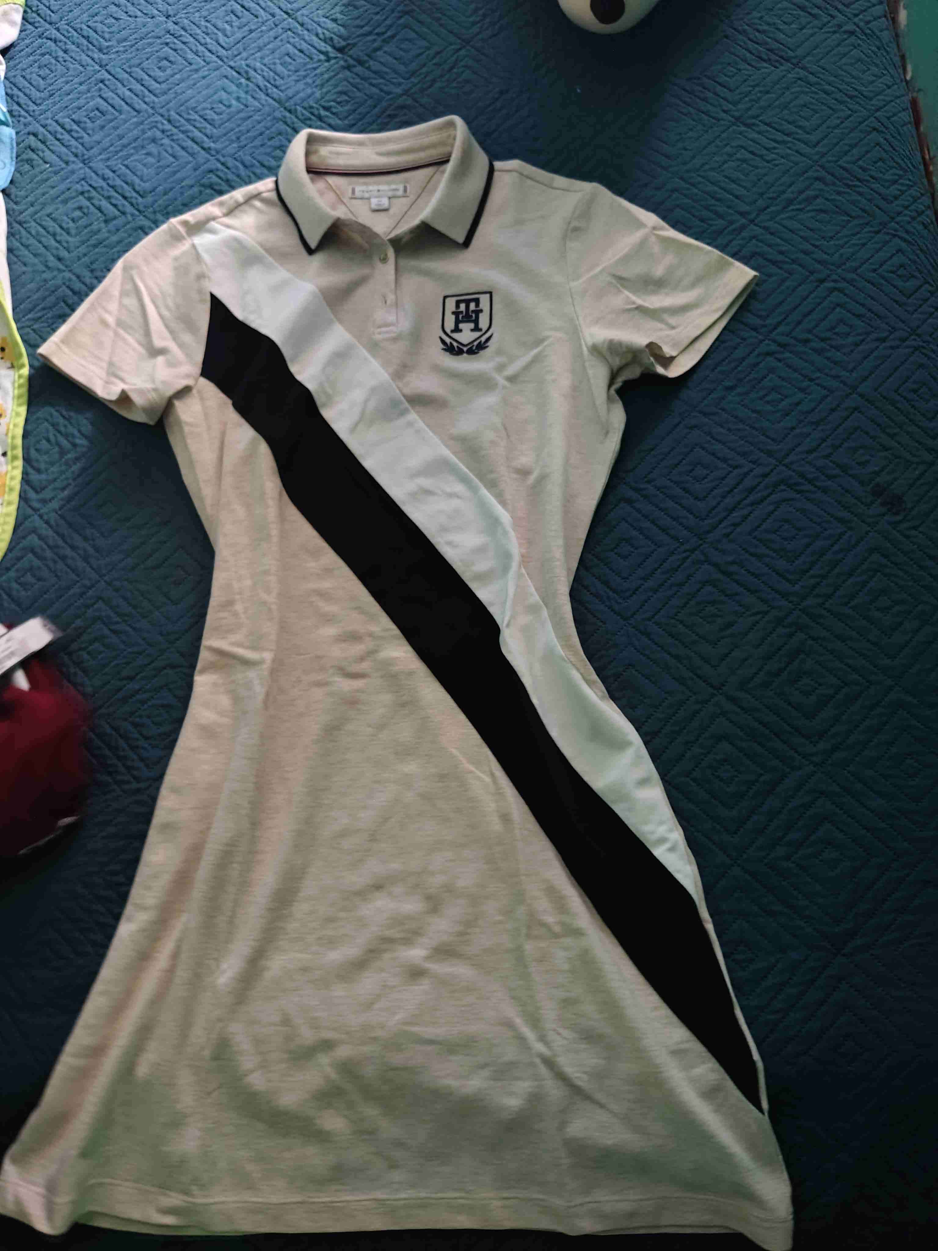 Vestido Tommy Hilfiger beige con diseño - 6