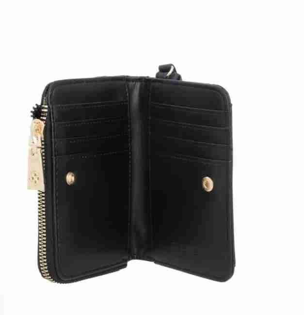 Monedero negro con diseño acolchado - miniatura 2