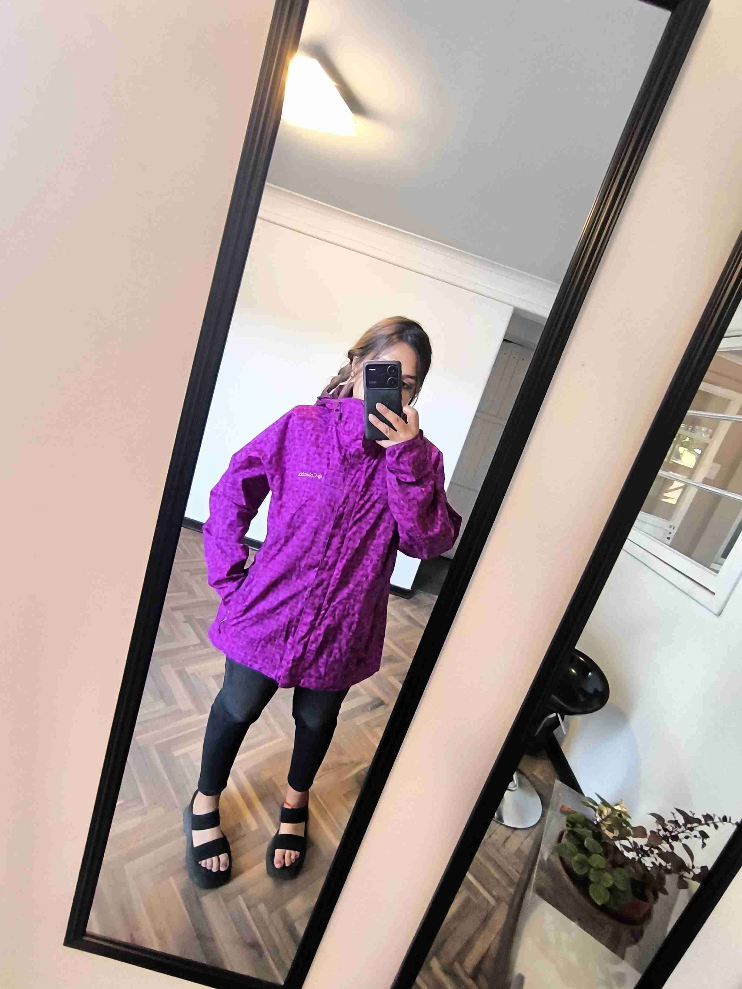 Chaqueta morada Columbia mujer - miniatura 1