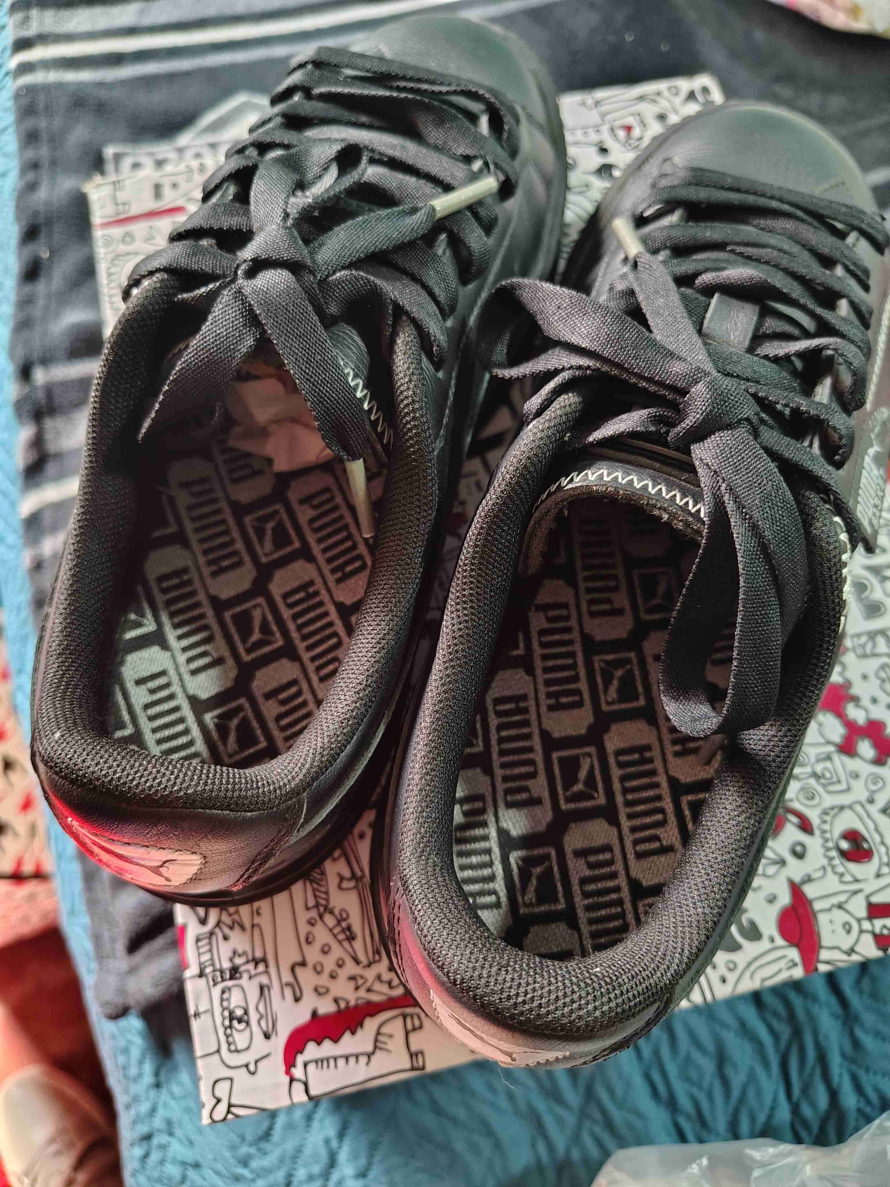 Zapatillas negras Puma Basket - 4