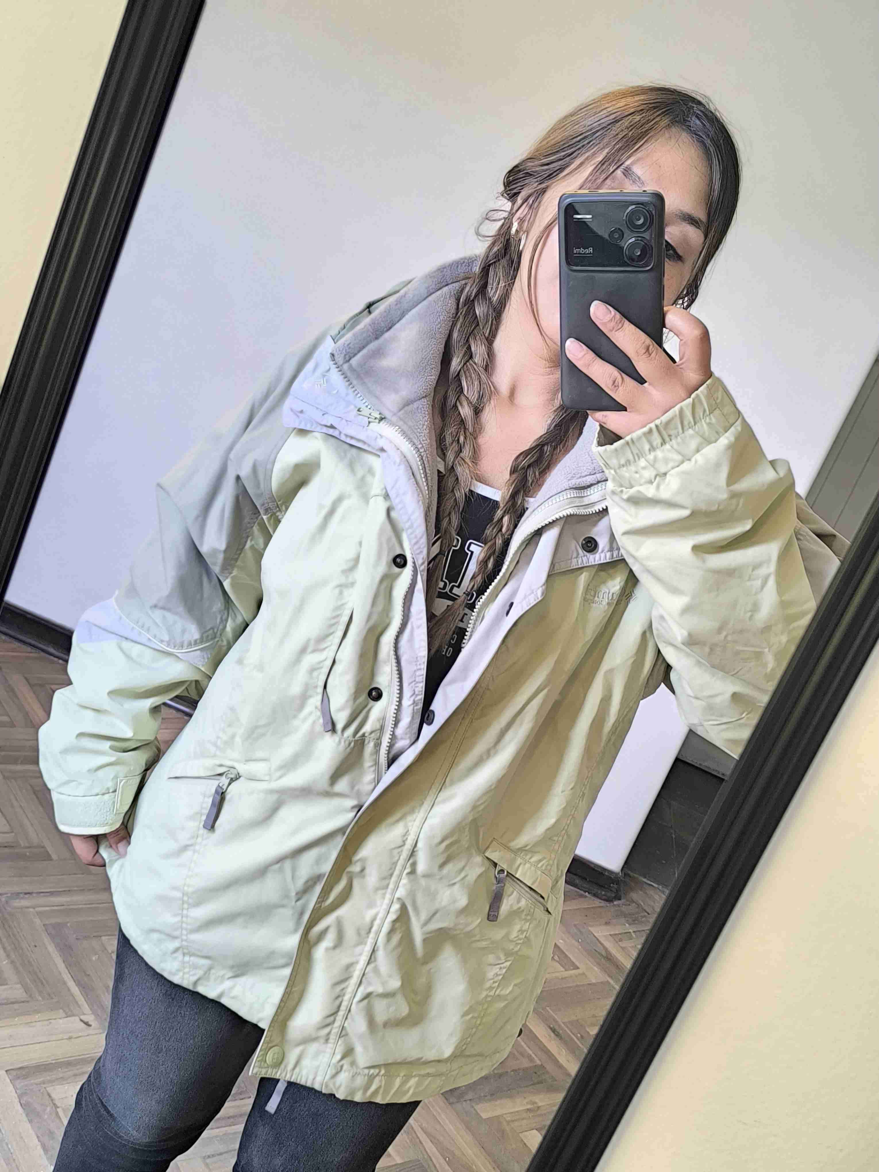 Chaqueta verde limón y gris Columbia - 4