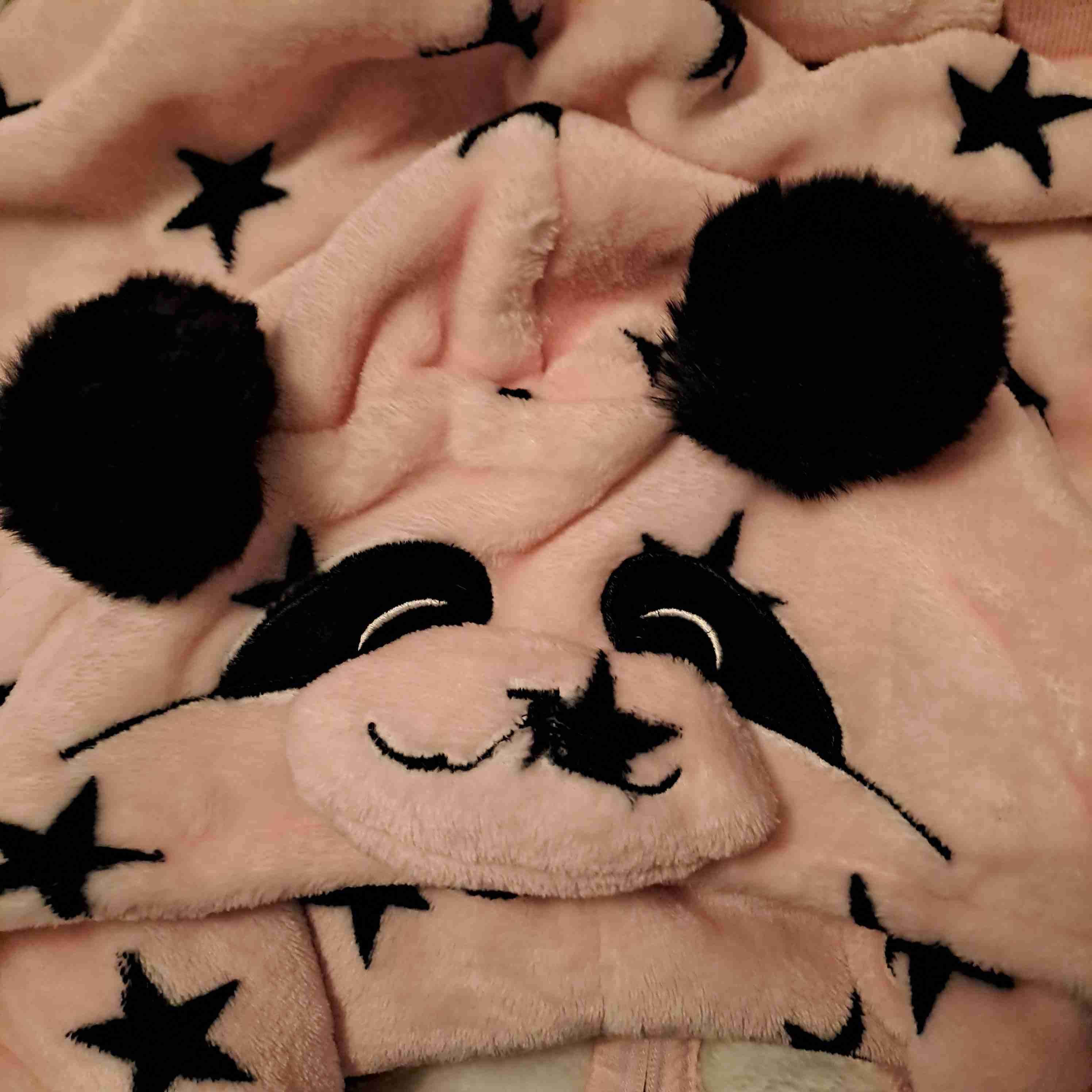 Pijama polar con diseño de panda - 1