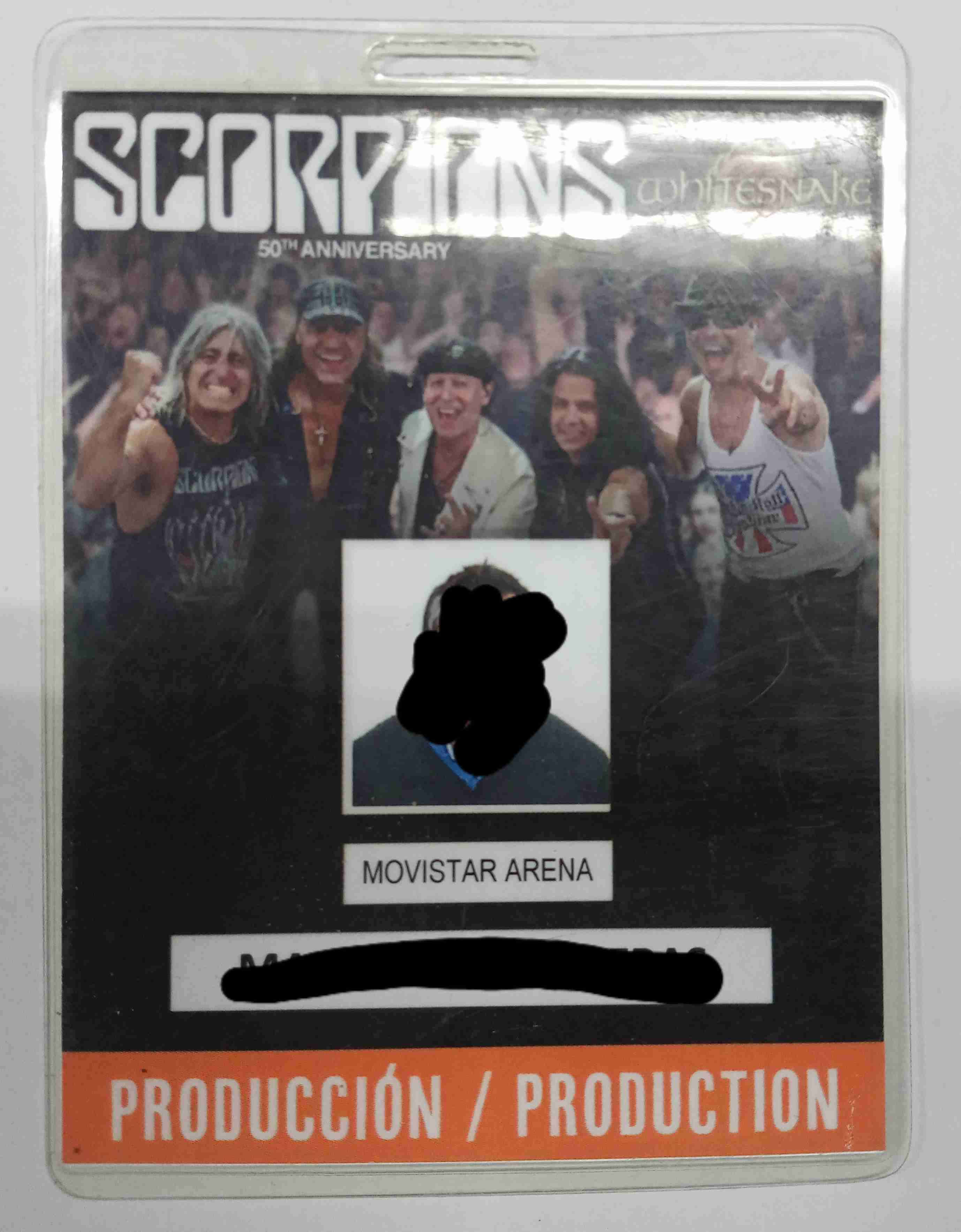 Credencial Scorpions 50th Anniversary