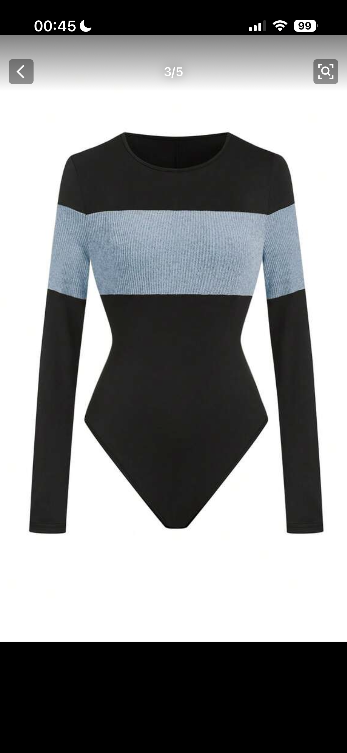 Body negro con detalle gris - miniatura 1