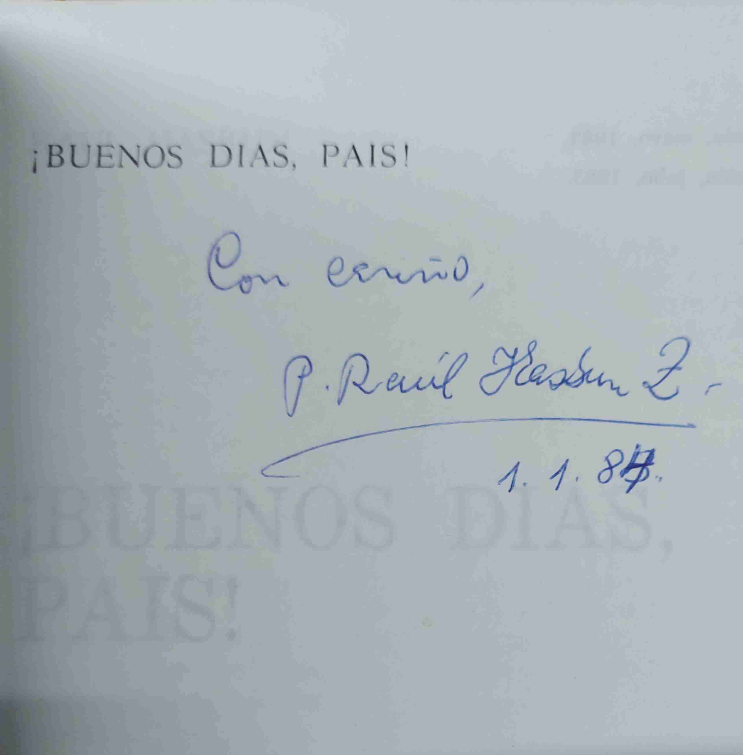 Libro Buenos días, país. Autografiado - miniatura 2