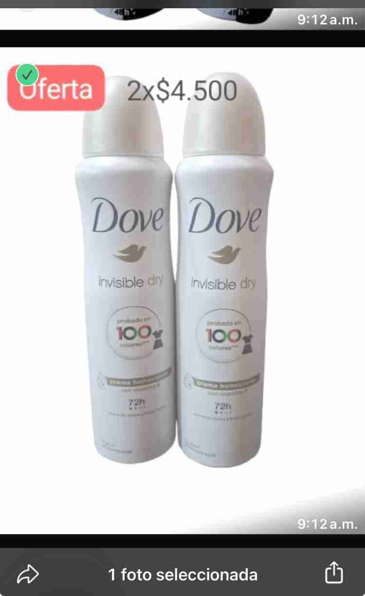 Pack de desodorantes Dove Invisible Dry
