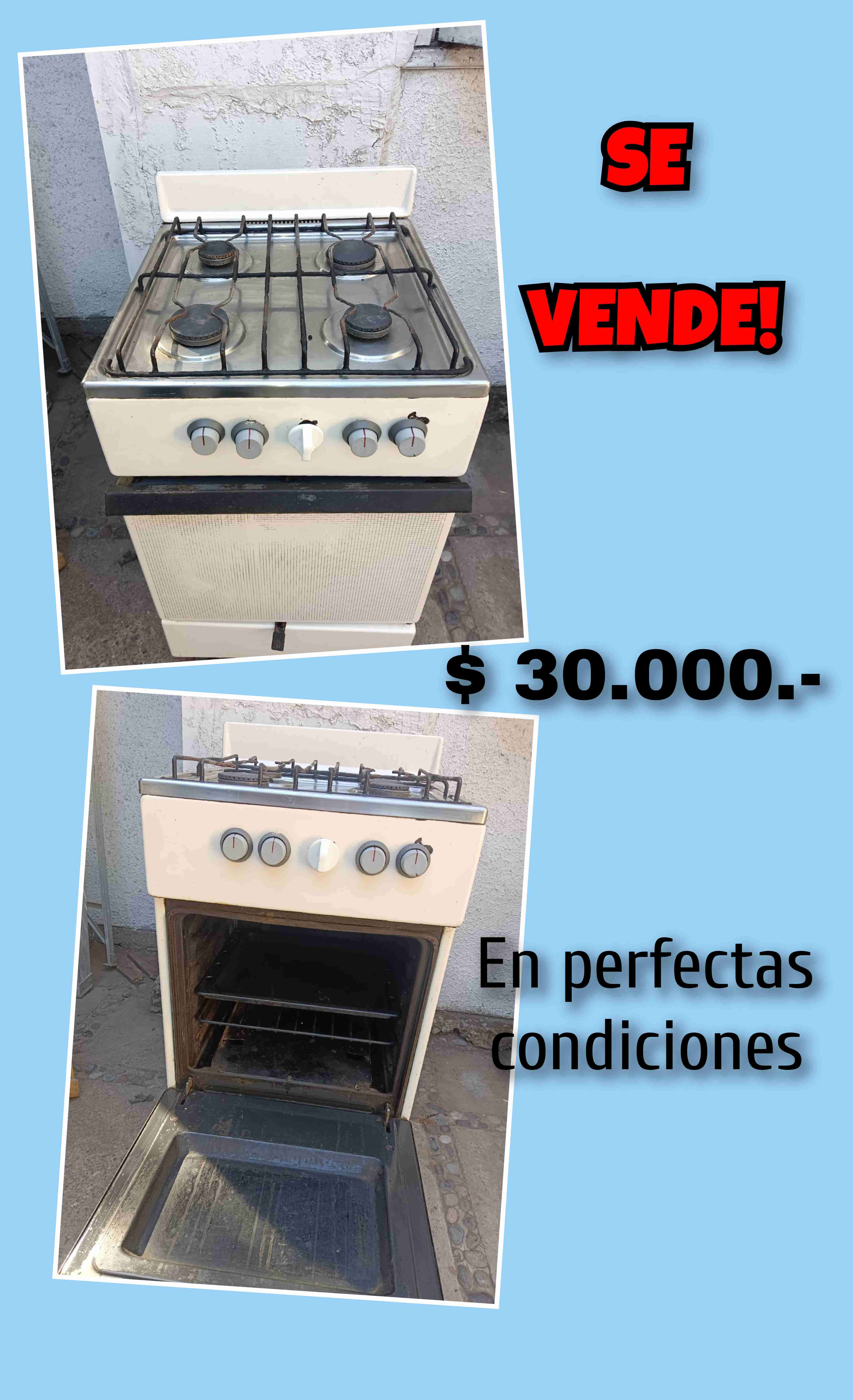 Cocina a gas en buen estado