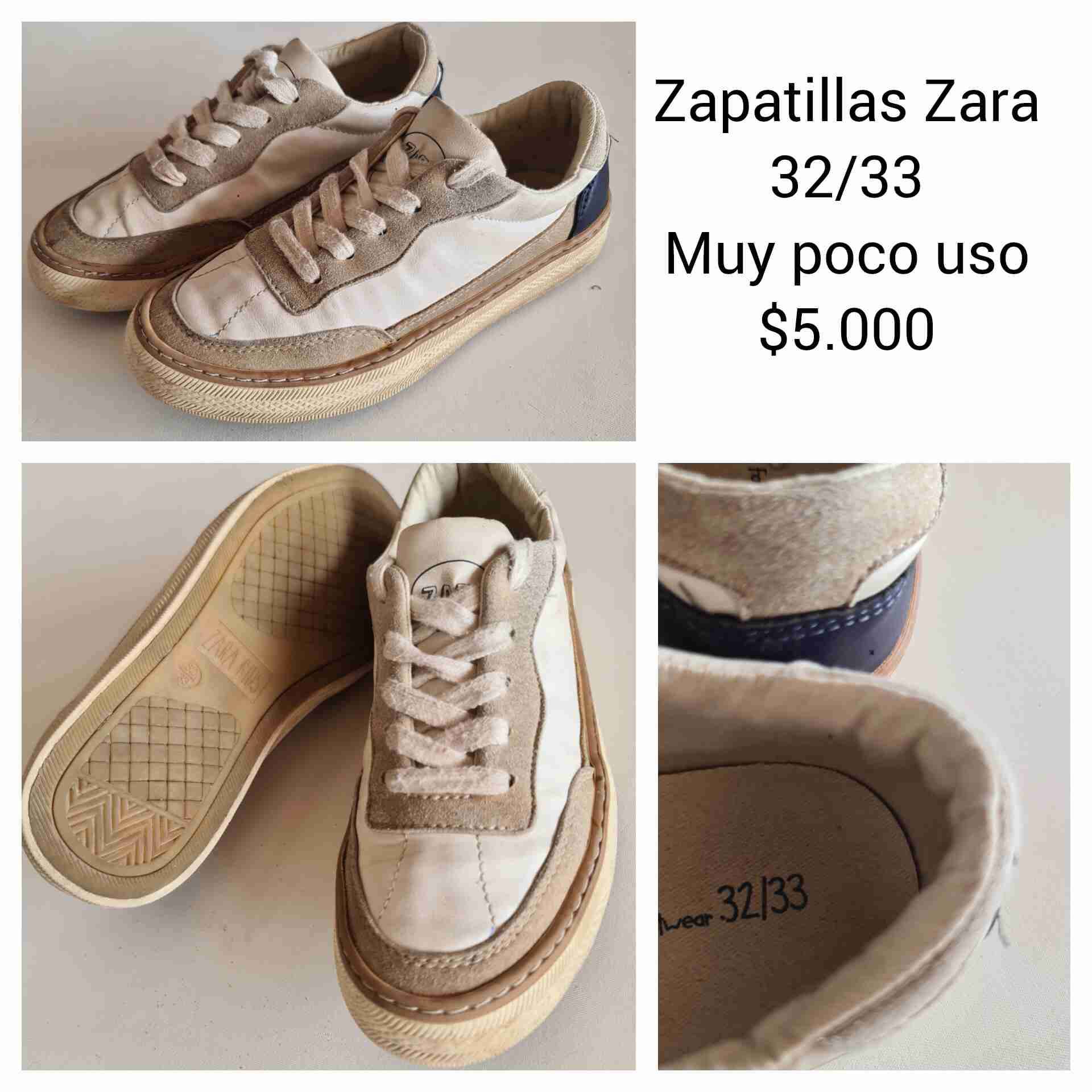 Zapatillas Zara blanco 32/33