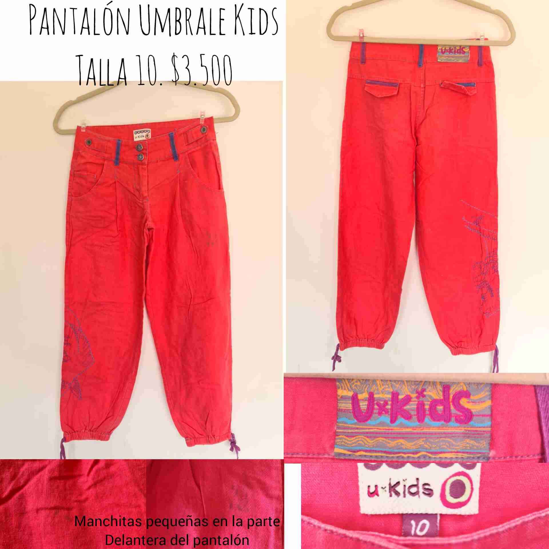 Pantalón rojo Umbrale Kids