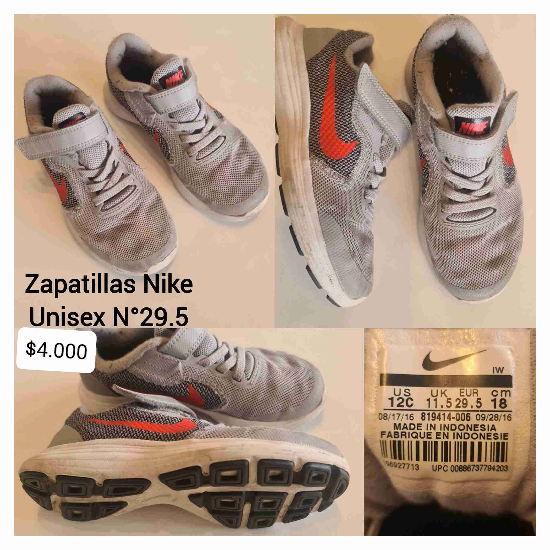Zapatillas Nike unisex gris 29.5
