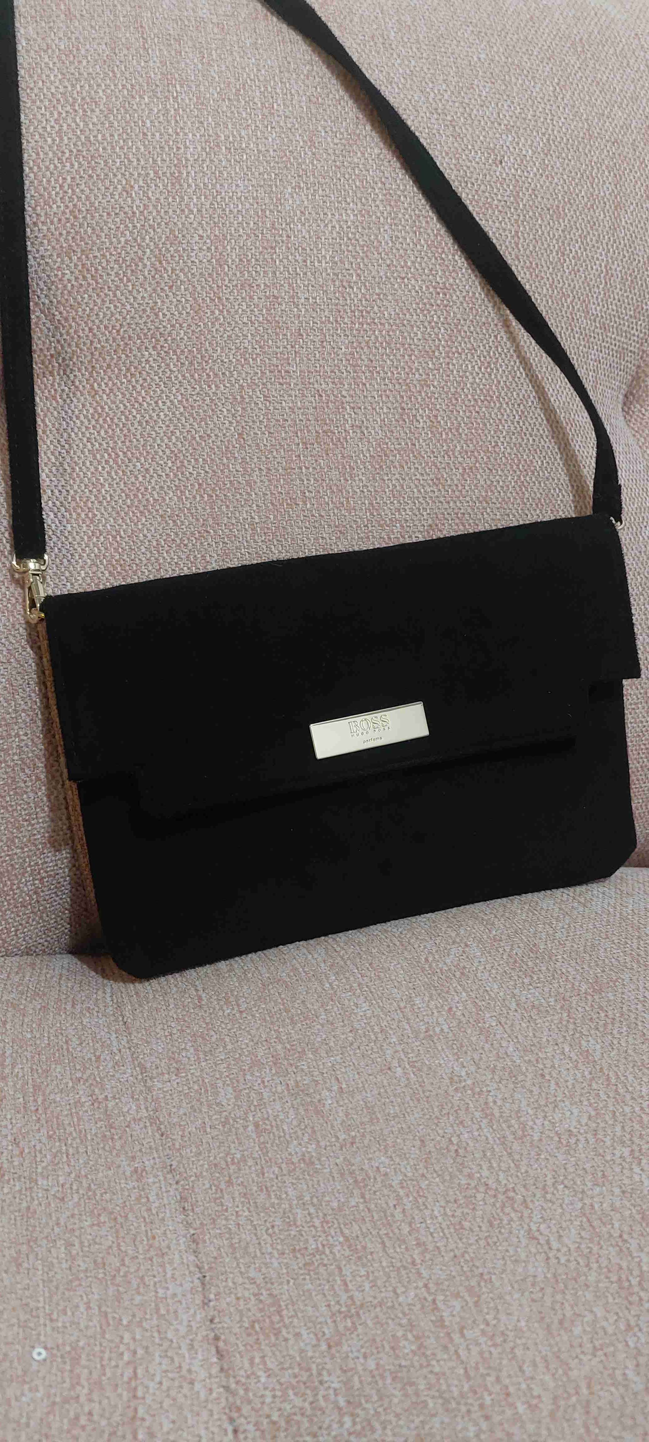 Cartera negra elegante HUGO BOSS original - miniatura 1