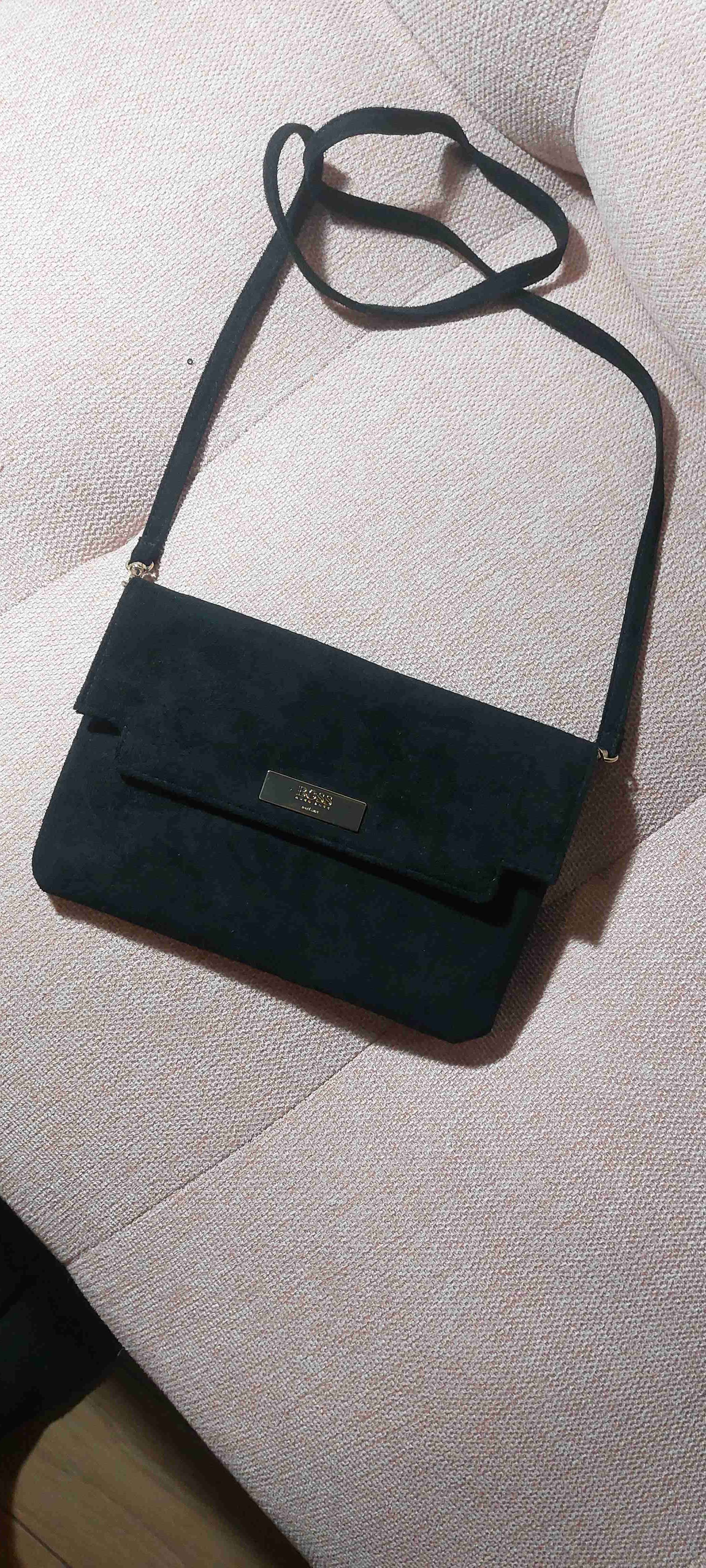 Cartera negra elegante HUGO BOSS original - miniatura 3