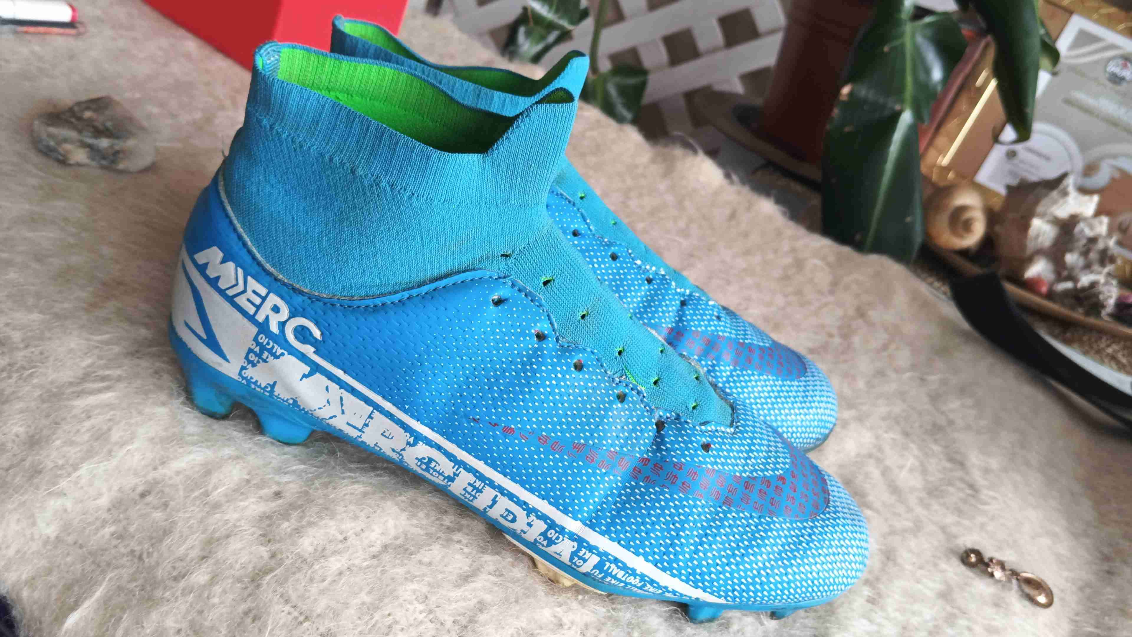 Botines de fútbol azules - miniatura 1