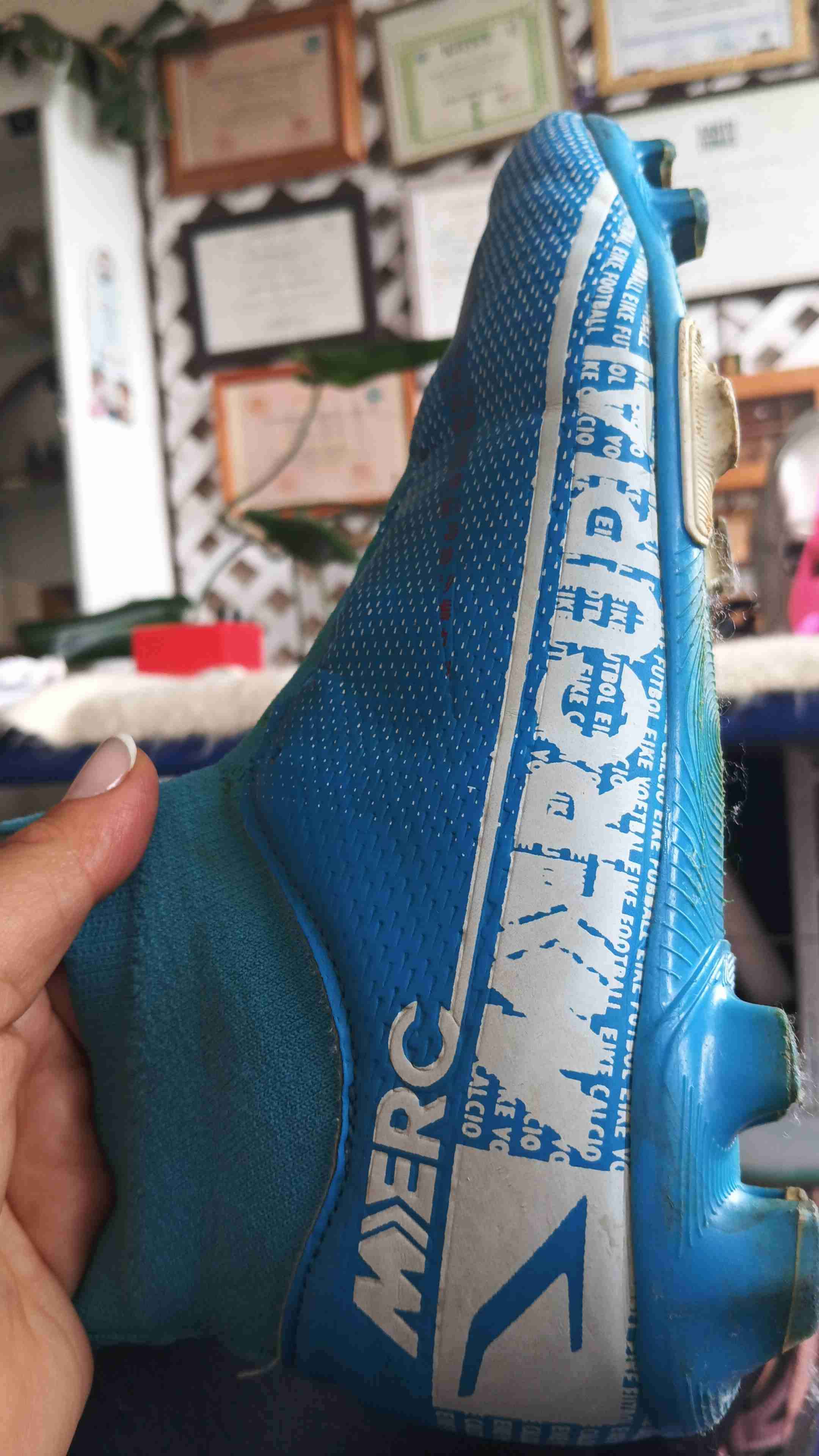 Botines de fútbol azules - miniatura 3