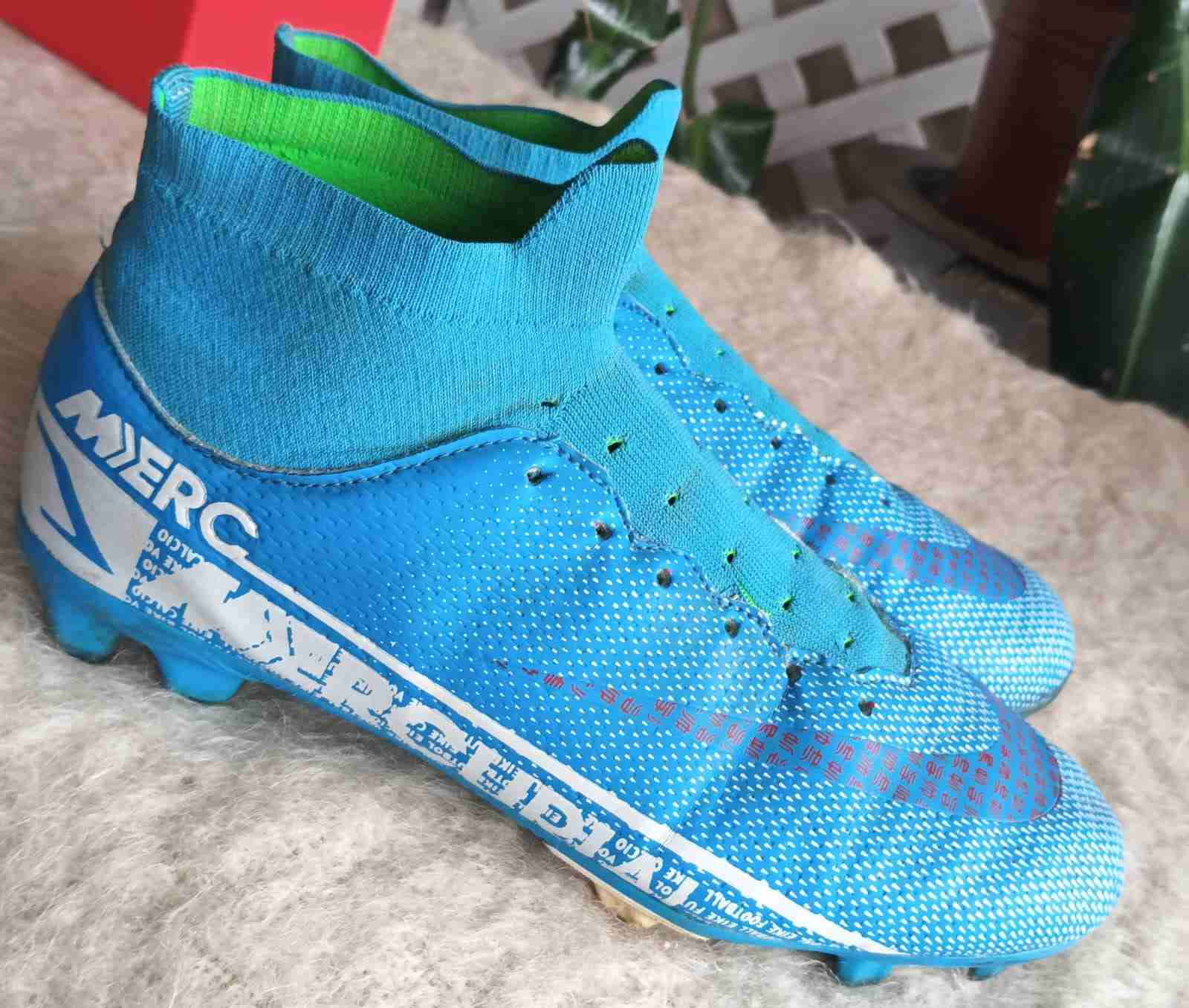 Botines de fútbol azules - miniatura 5