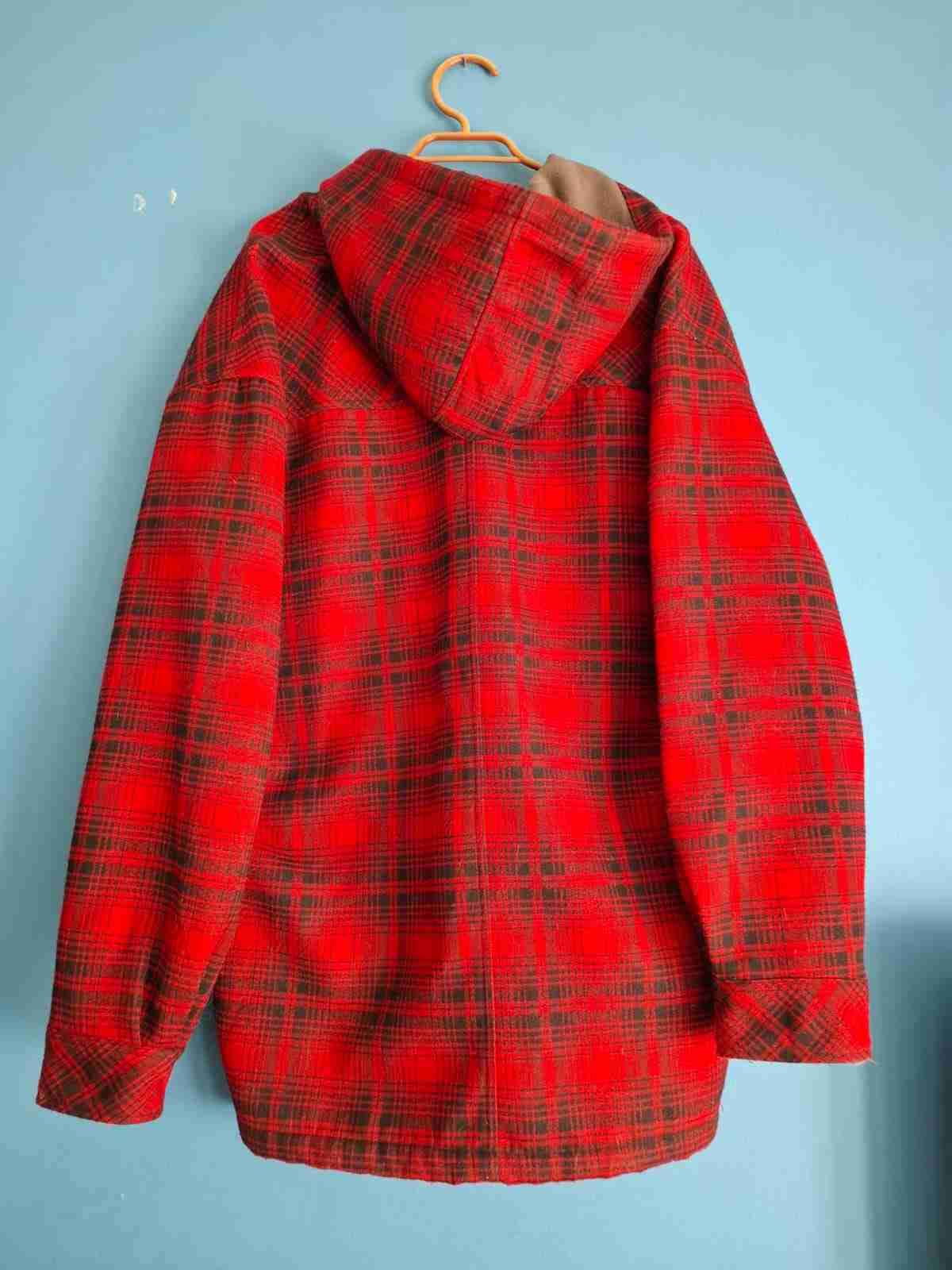 Chaqueta de franela roja a cuadros - 2