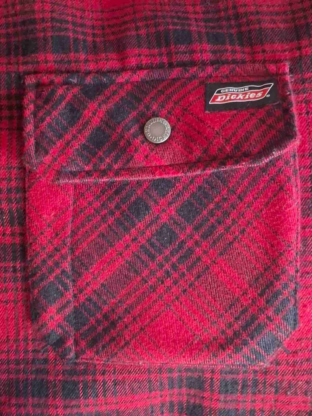 Chaqueta de franela roja a cuadros - 3