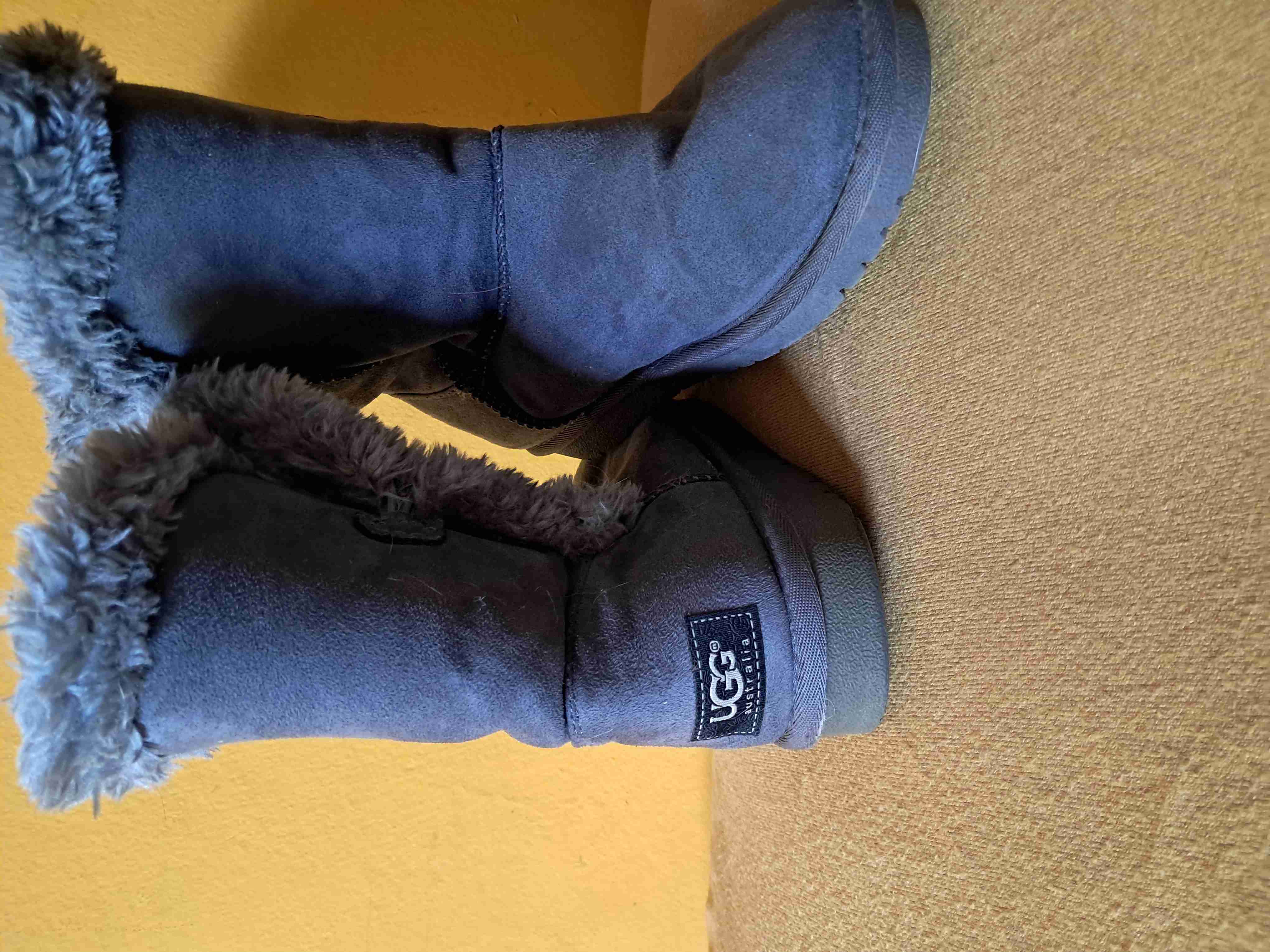 Botas de invierno gris con forro - 2