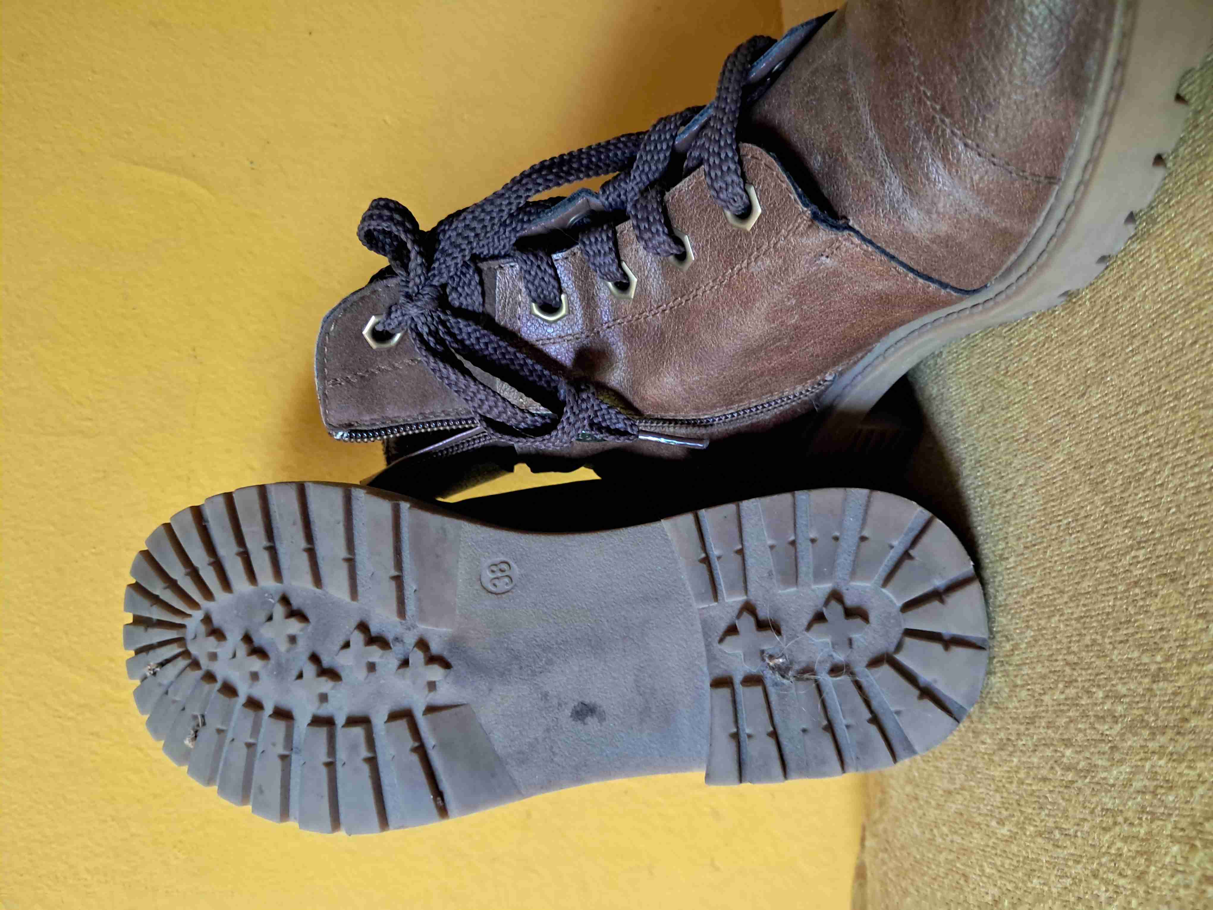 Botines de cuero marrón - miniatura 2