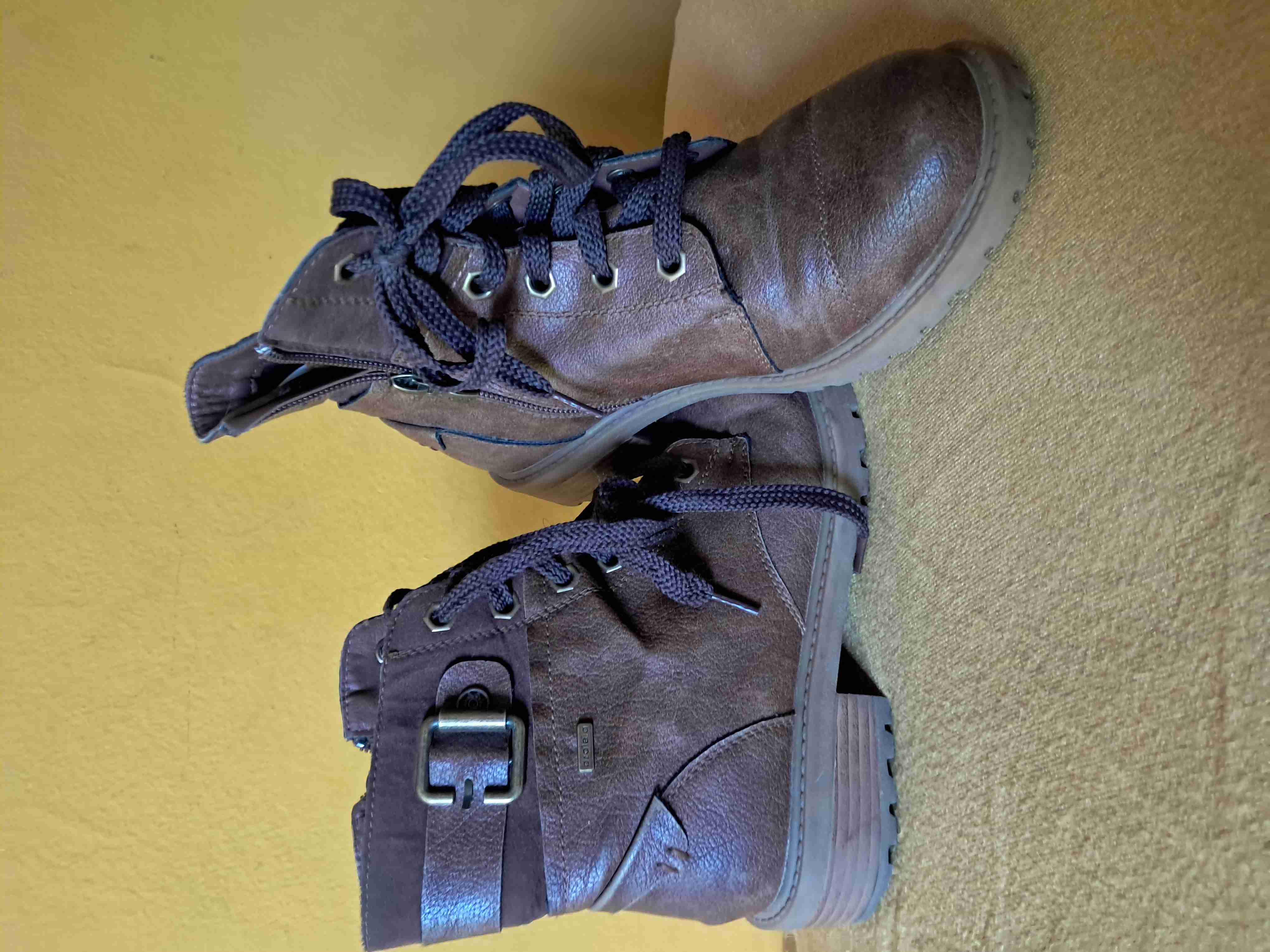 Botines de cuero marrón - miniatura 4