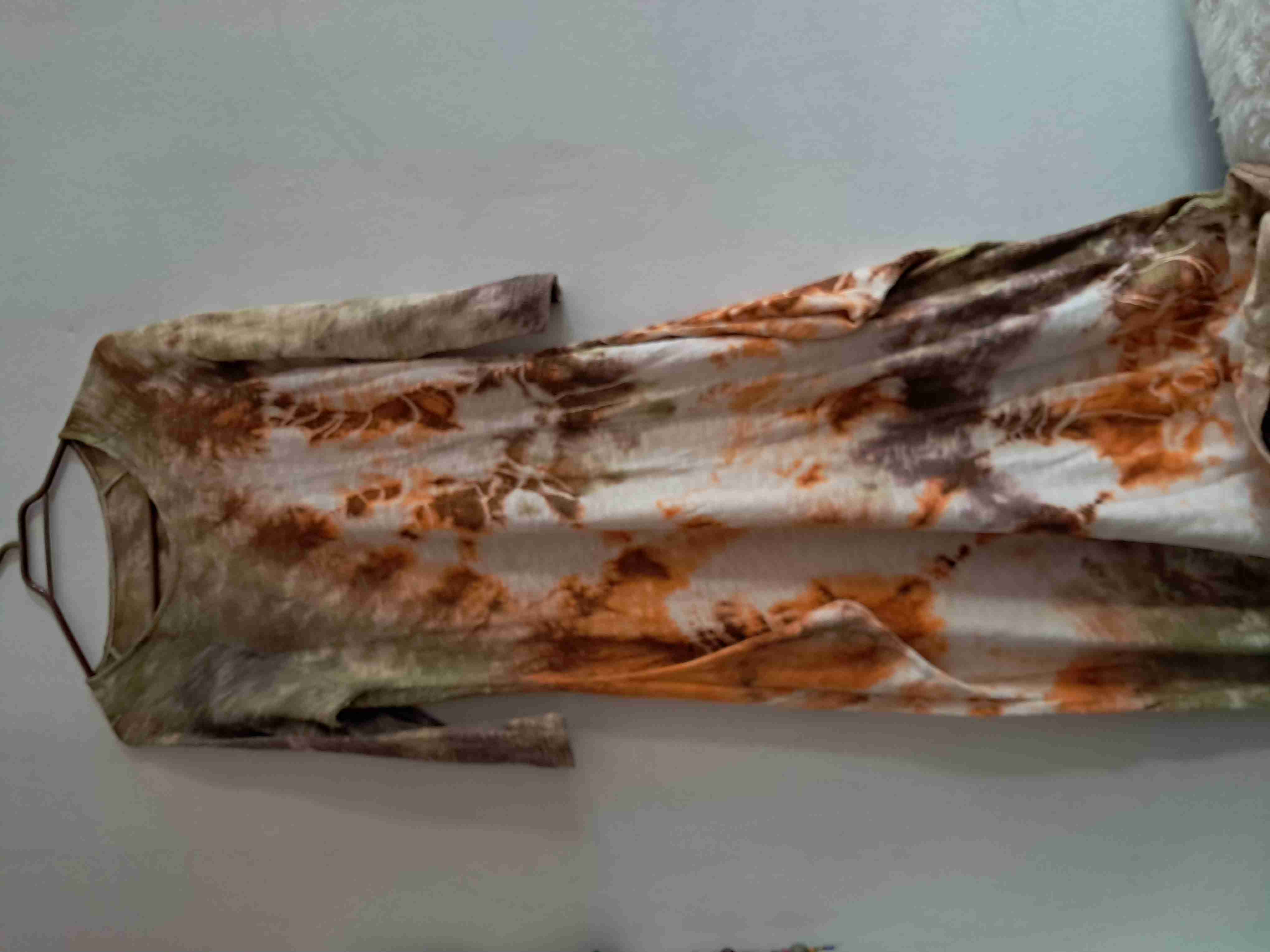 Vestido largo tie-dye - 1