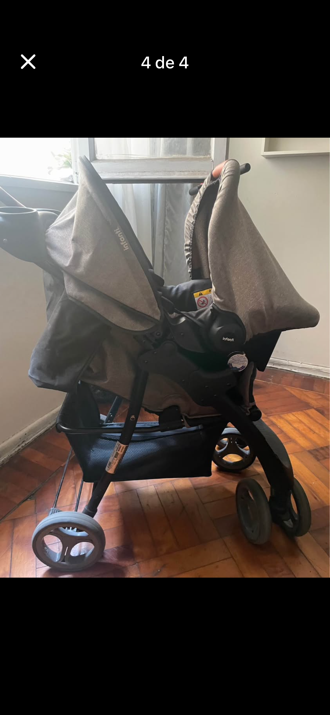 Coche para bebé gris - 4