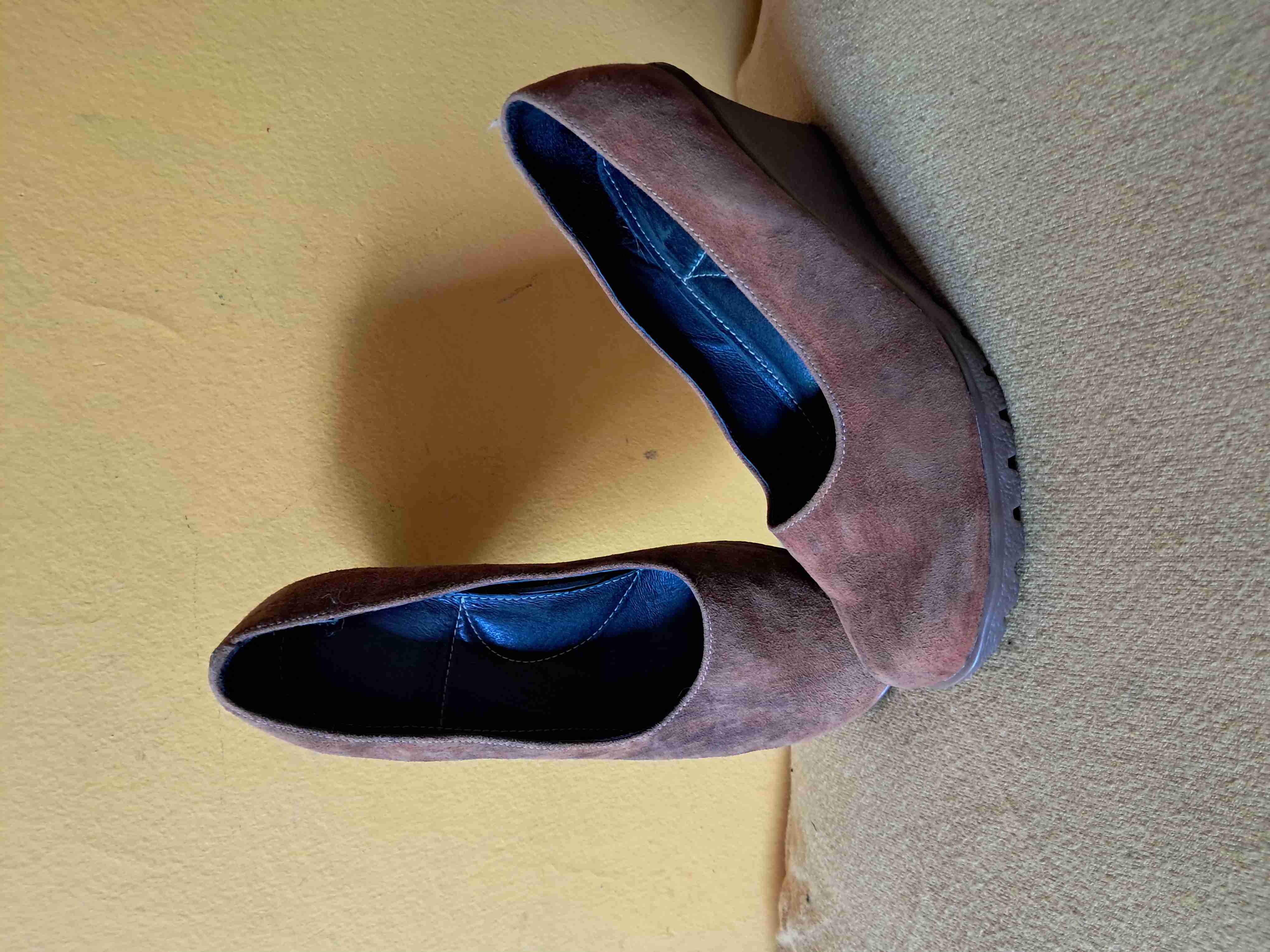 Zapatos de cuña marrones - 2