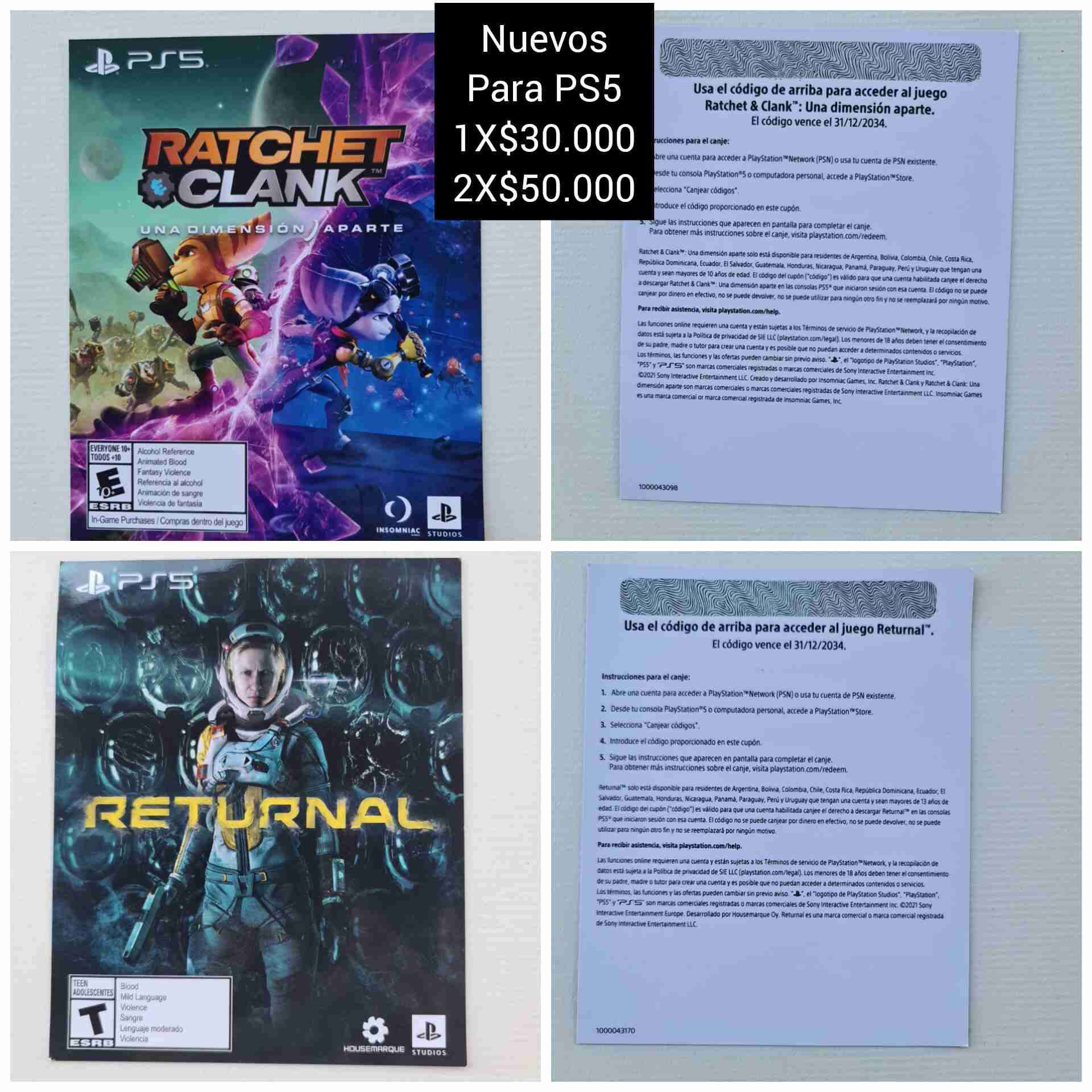 Videojuegos PS5 Ratchet & Returnal