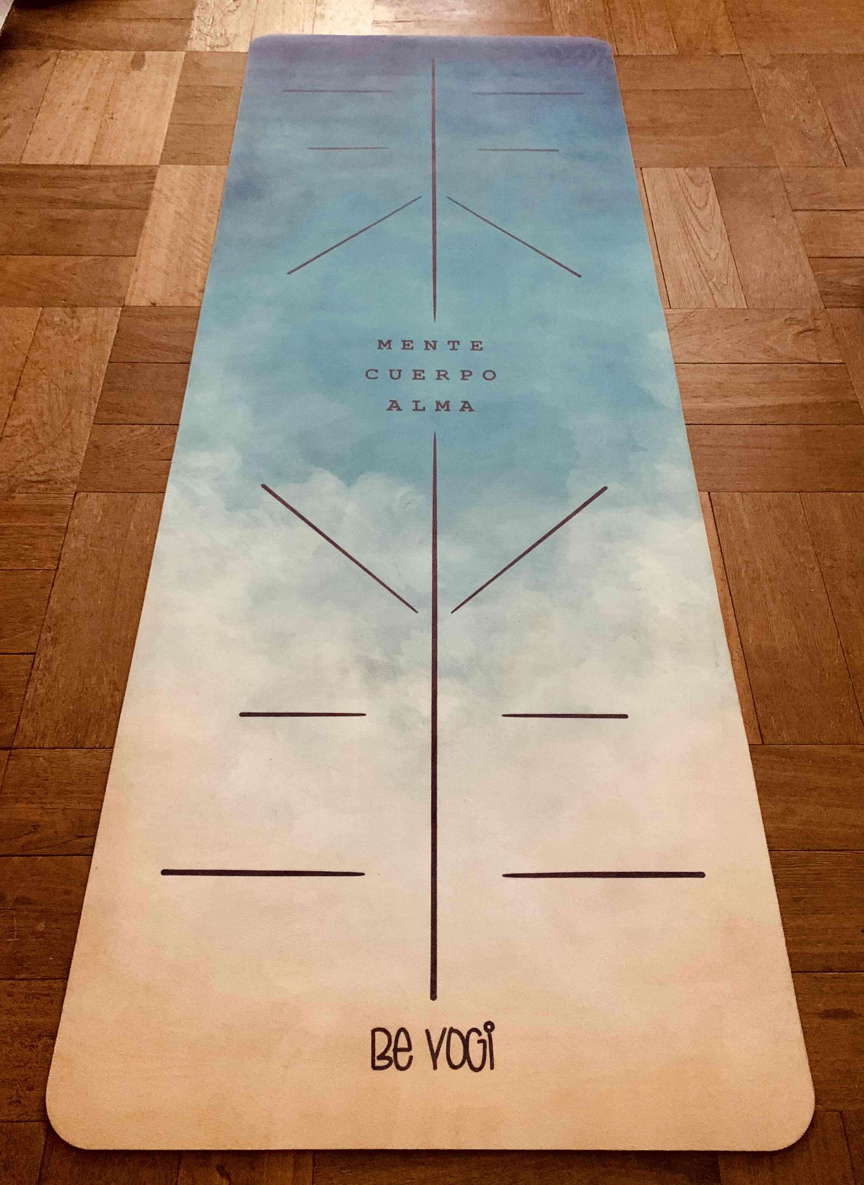 Mat de yoga Be Yogi azul - miniatura 1