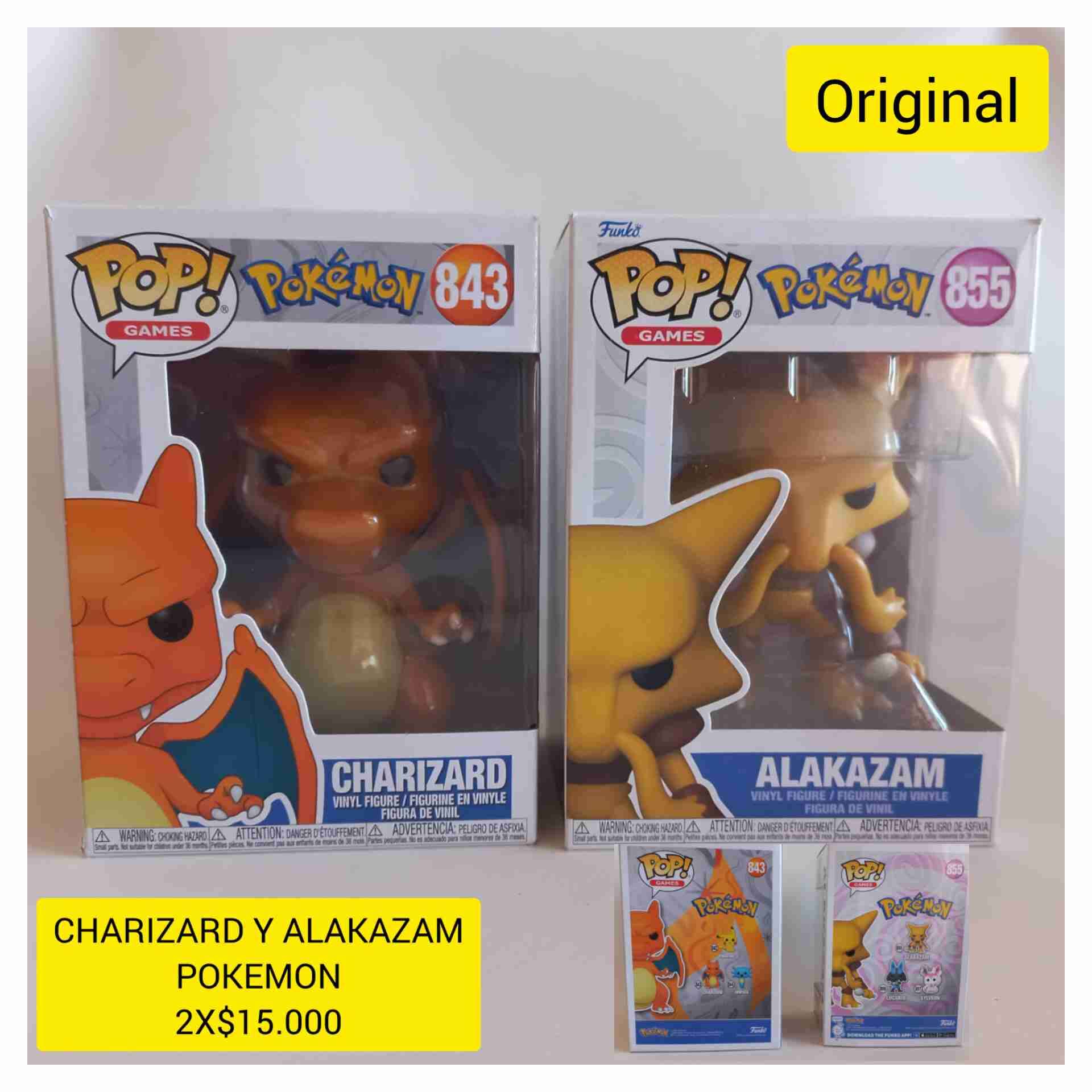 Figuras Funko Pop Charizard y Alakazam