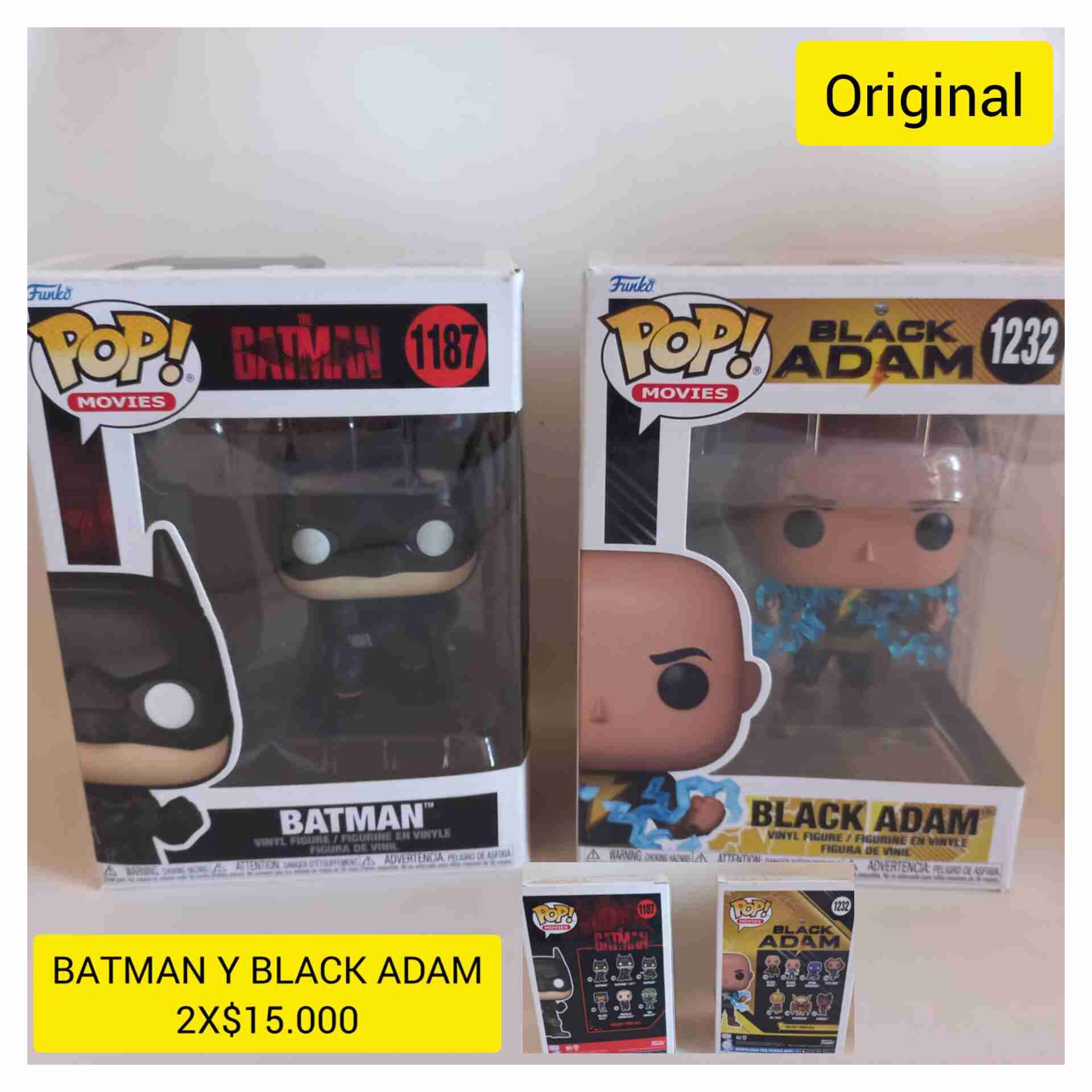 Figuras Funko Pop Batman y Black Adam