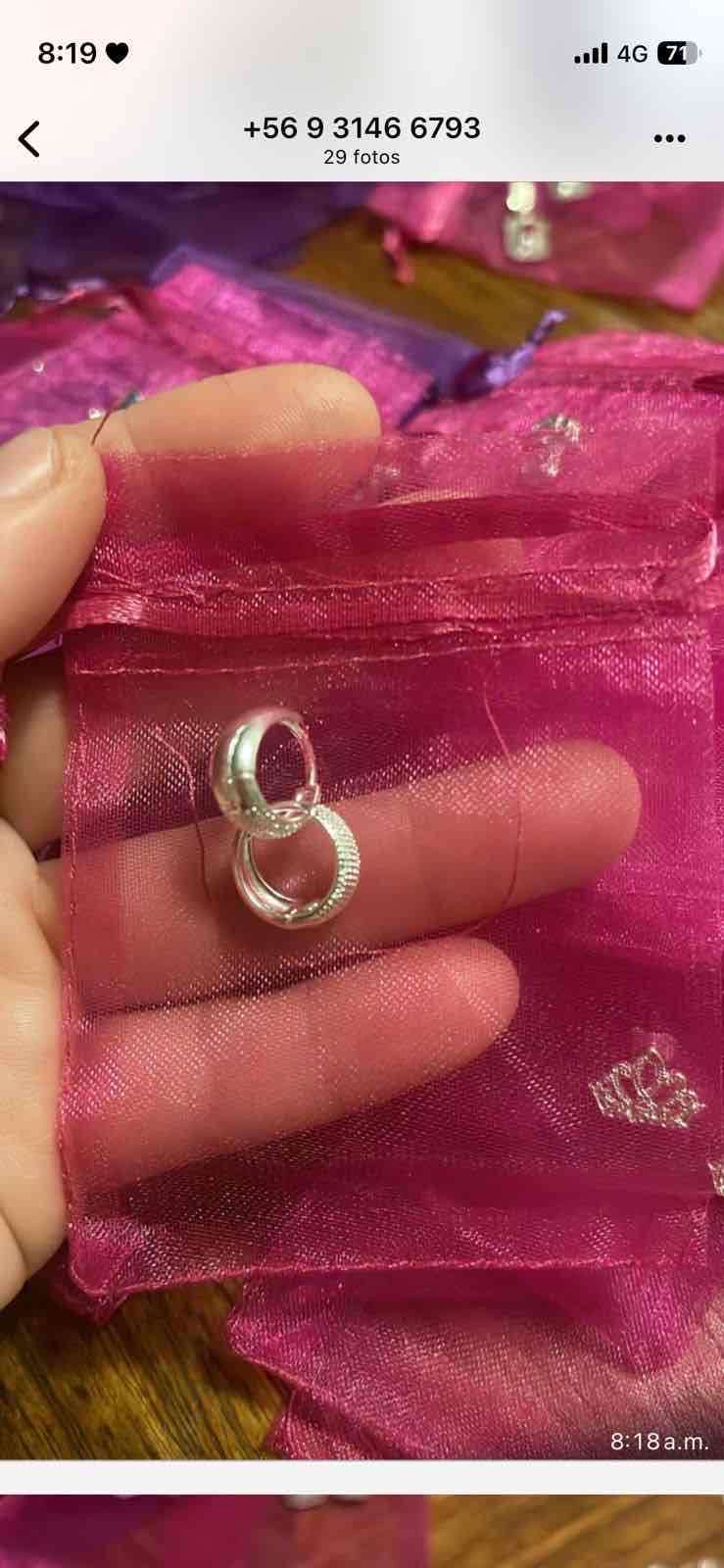 Aros. Plata 925 brasil - 1