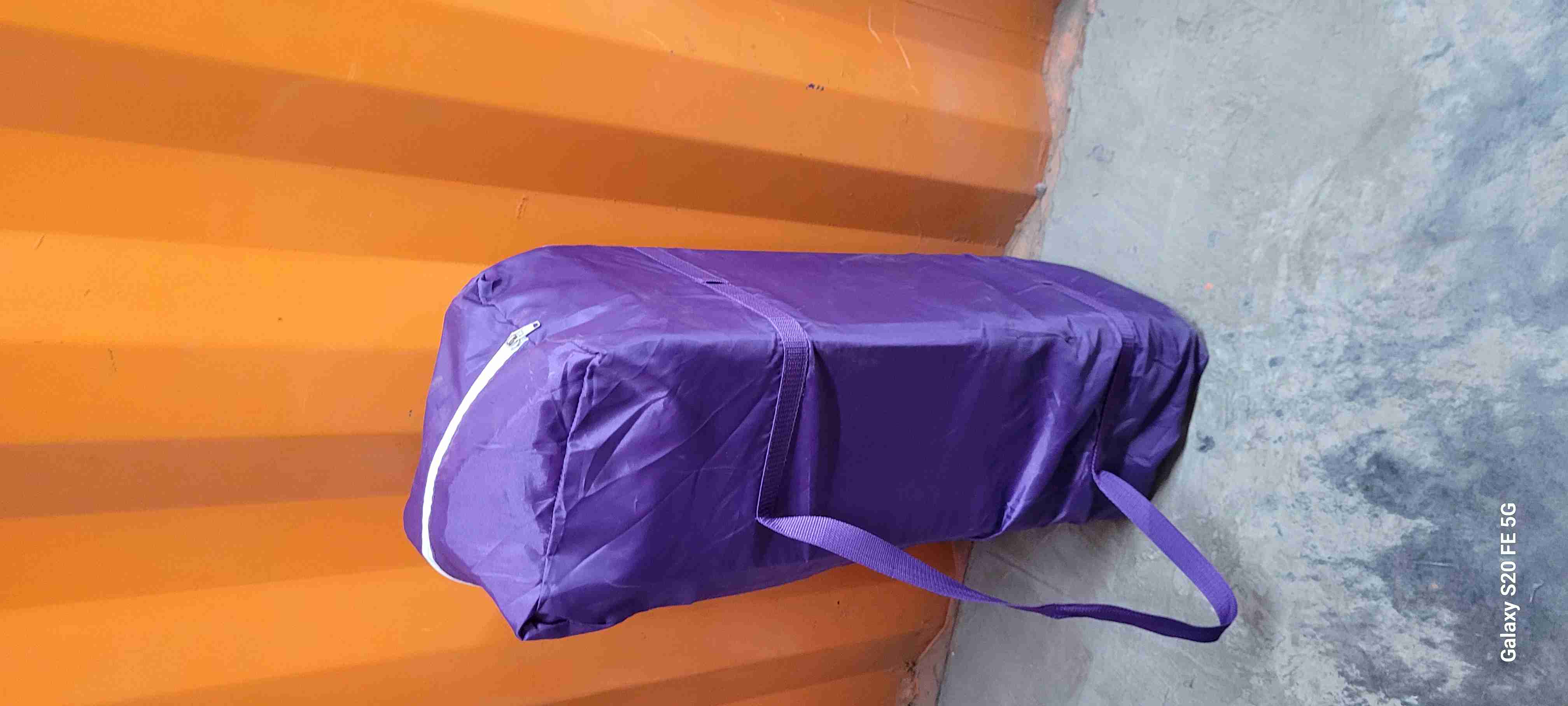 Cuna corral lila con mudador - miniatura 2