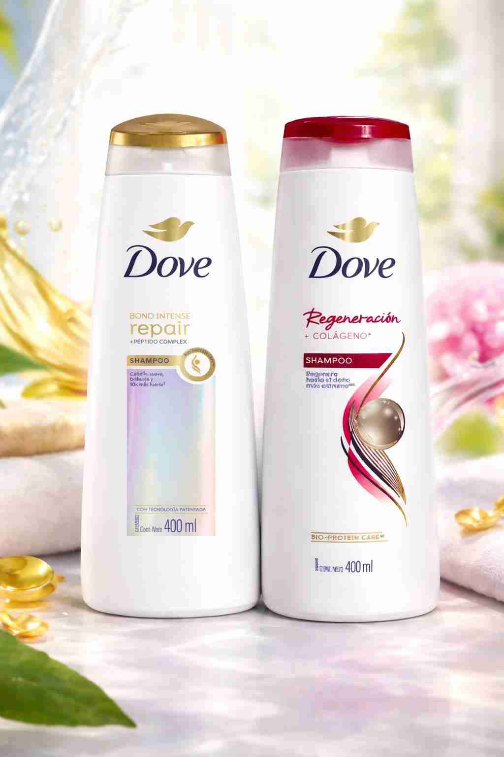 Pack de shampoos Dove 400ml