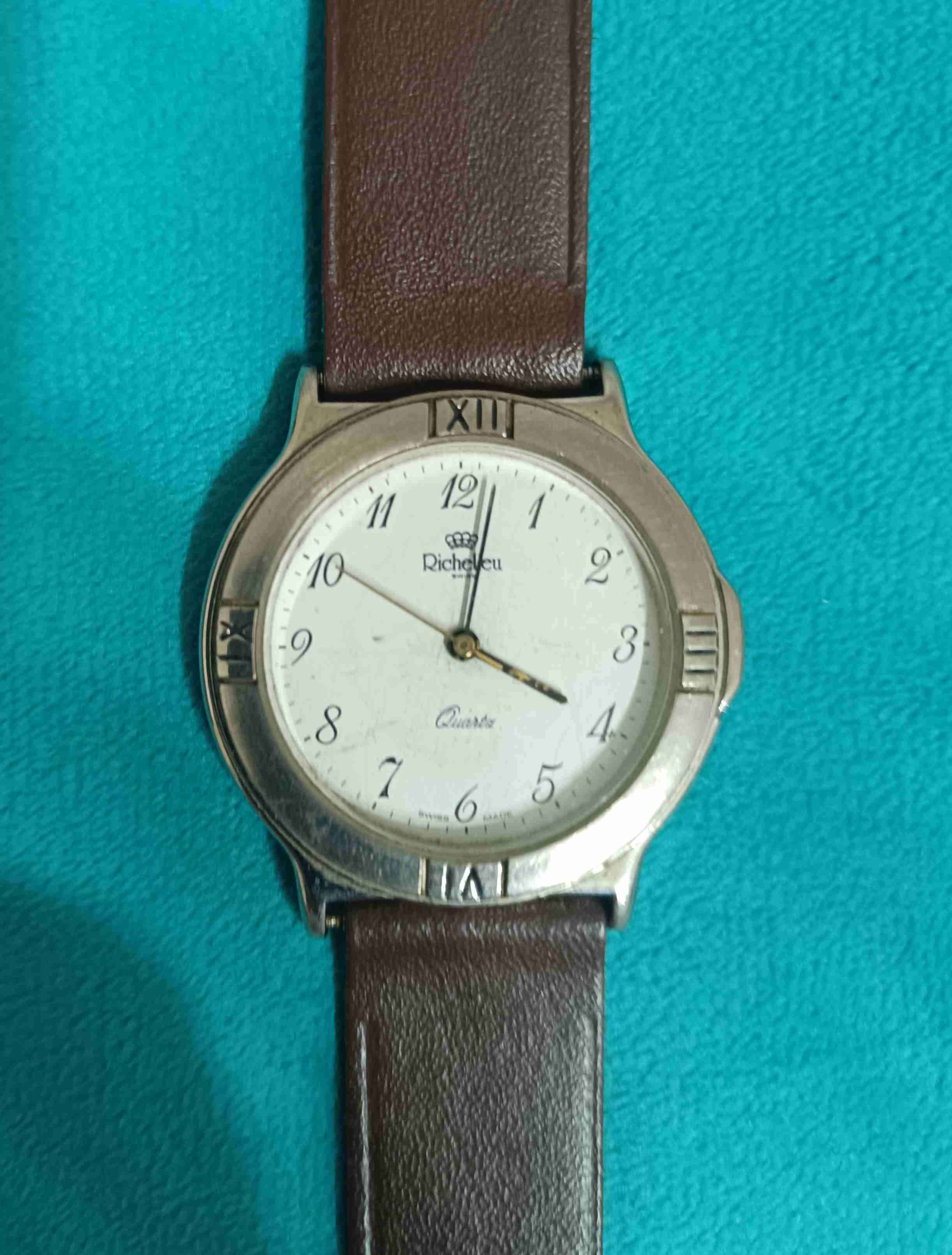 Reloj Richelieu en cuero marrón - miniatura 2