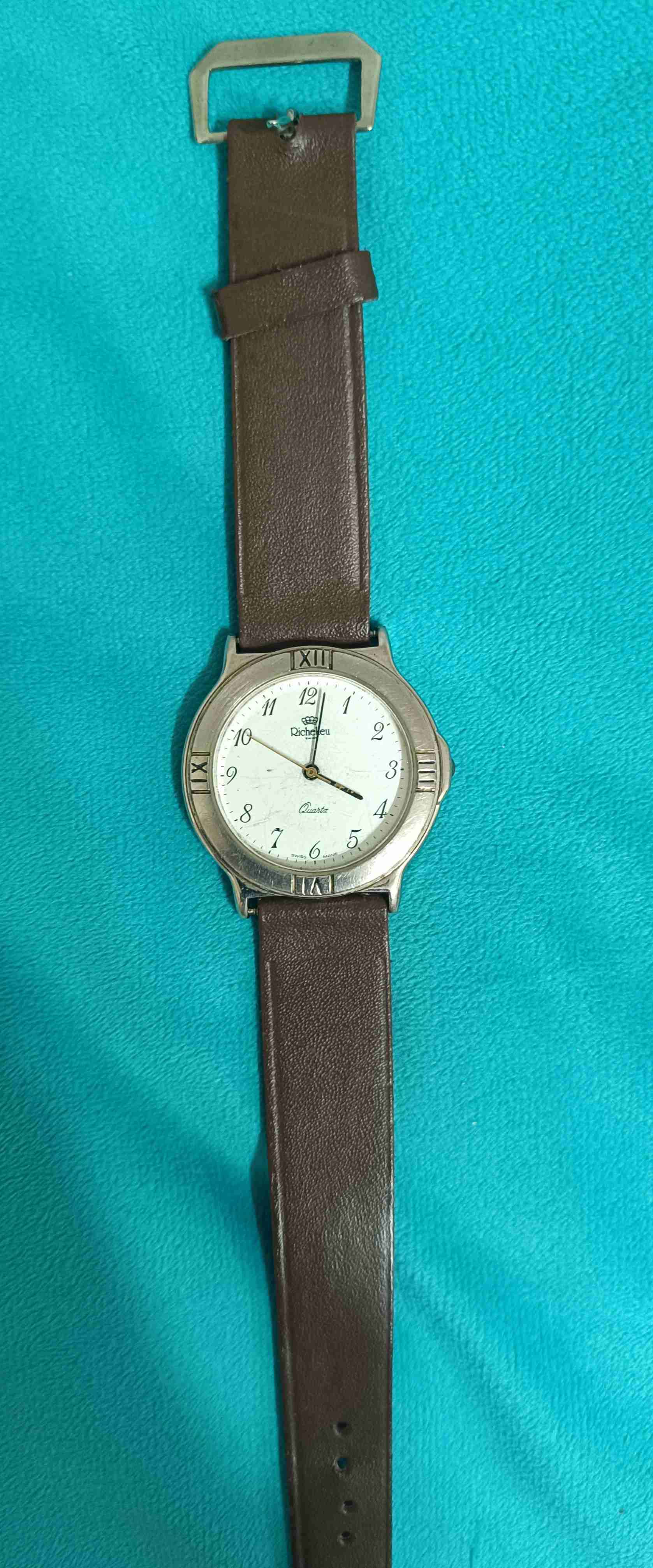 Reloj Richelieu en cuero marrón - miniatura 3