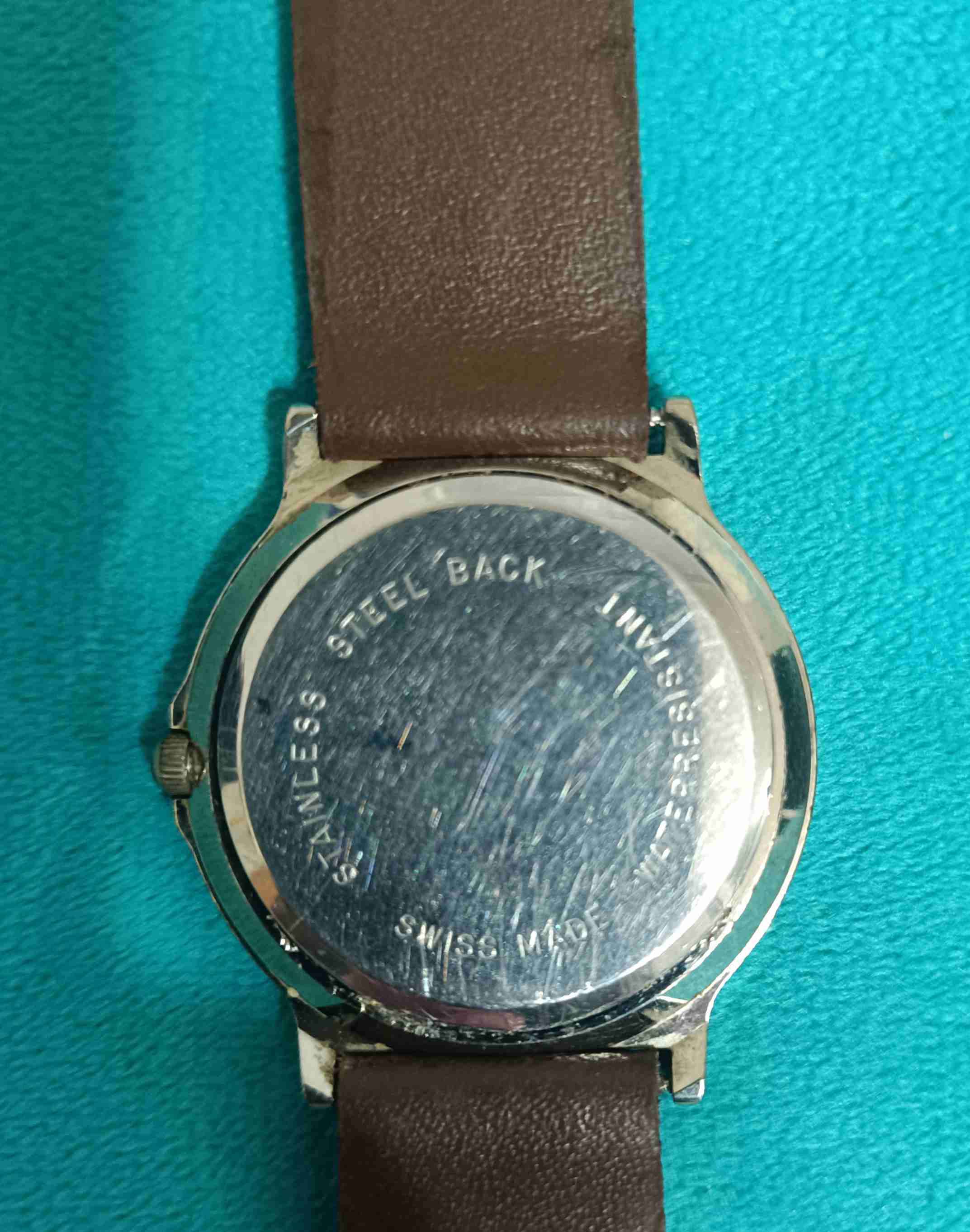 Reloj Richelieu en cuero marrón - miniatura 4