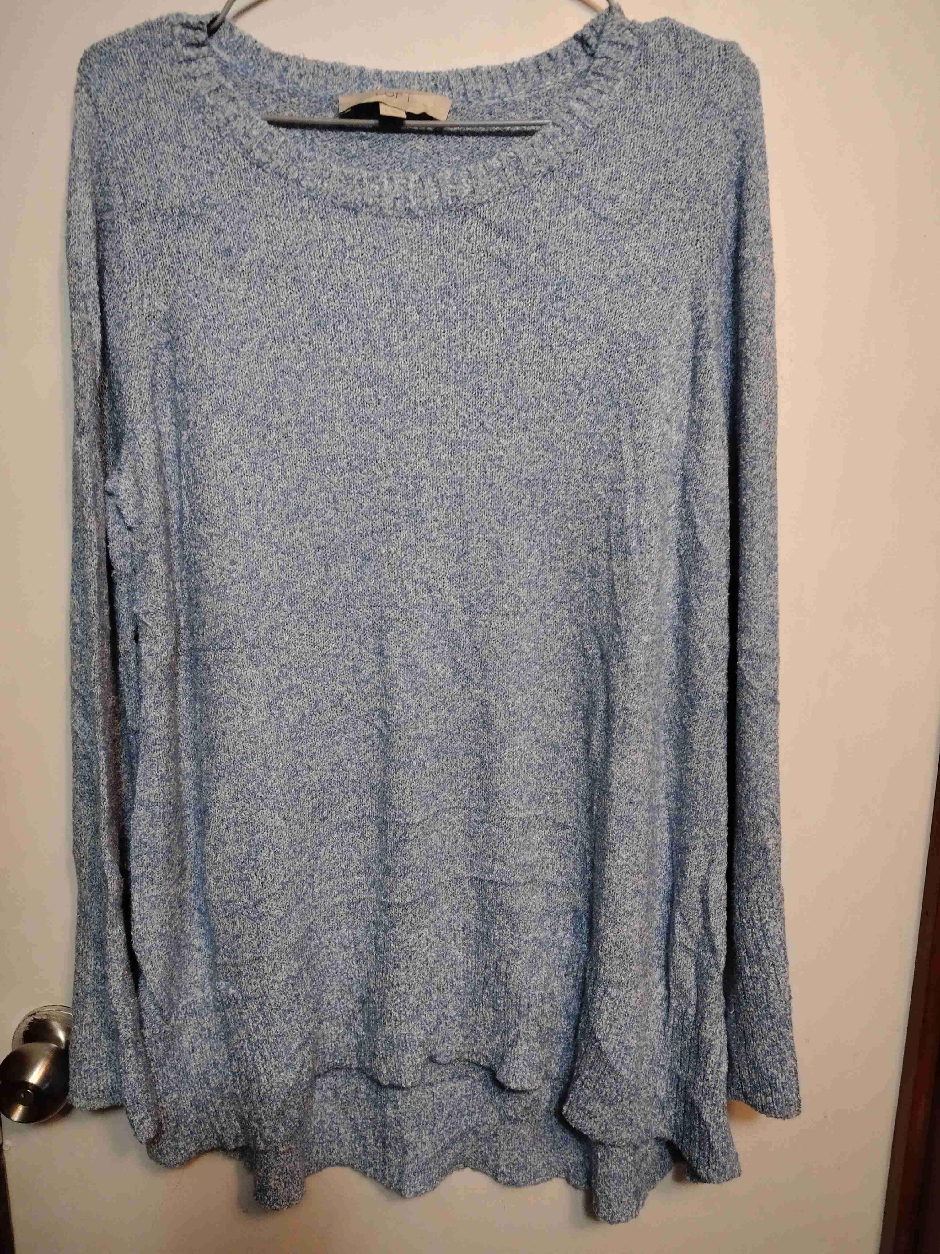 Sweater azul claro mujer - miniatura 2