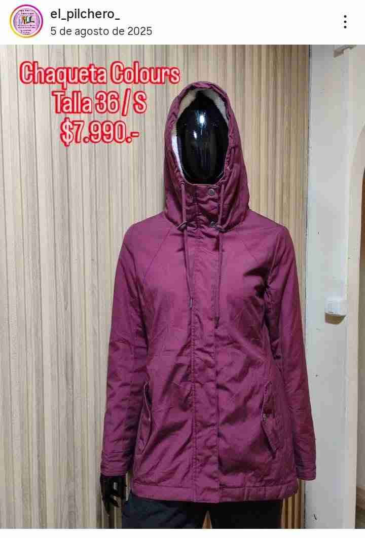 Chaqueta burdeo talla S