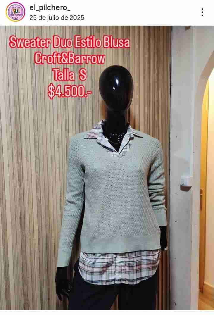 Sweater Duo Croft&Barrow estilo blusa