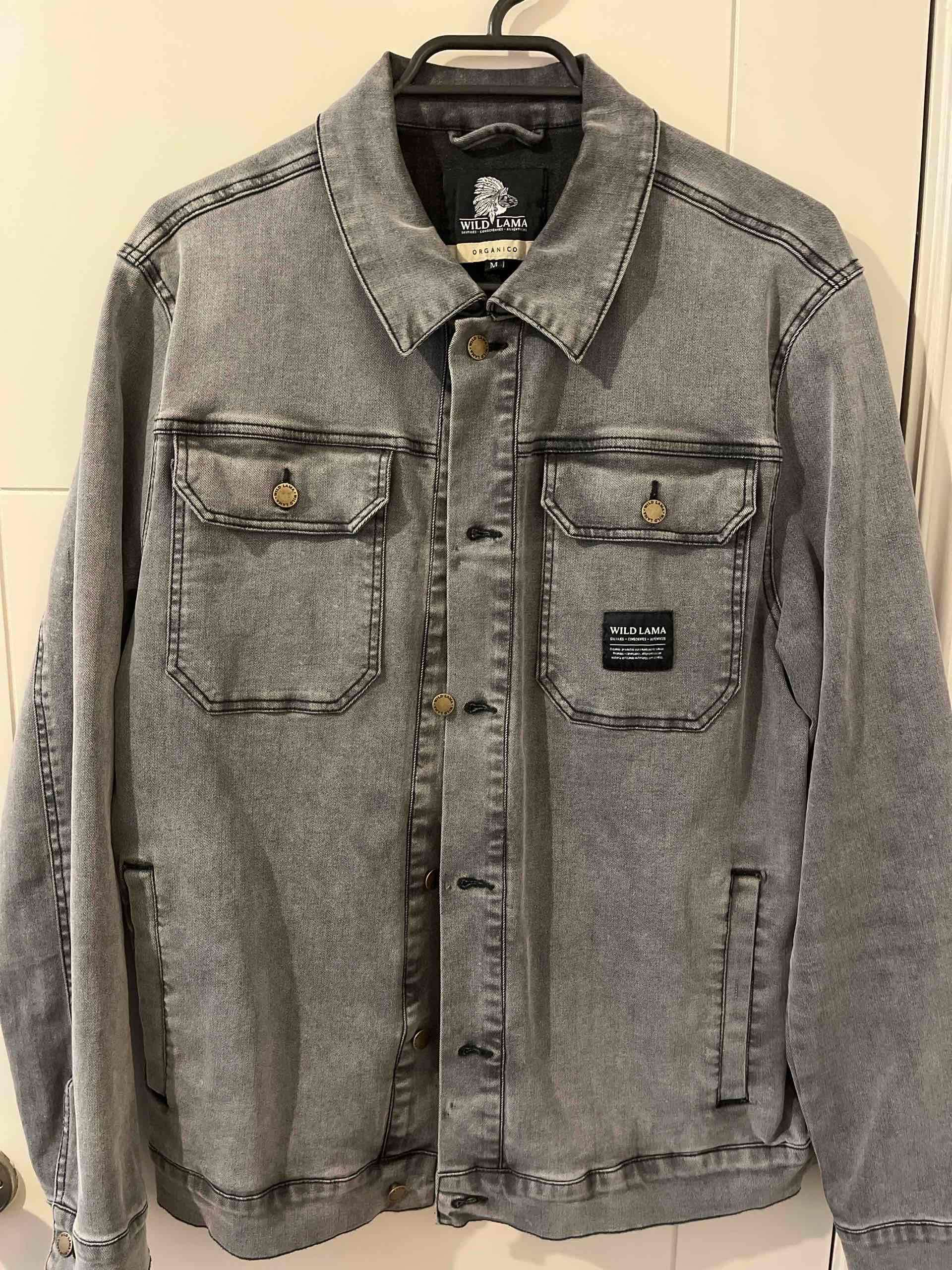 Chaqueta denim gris Wild Lama - miniatura 1